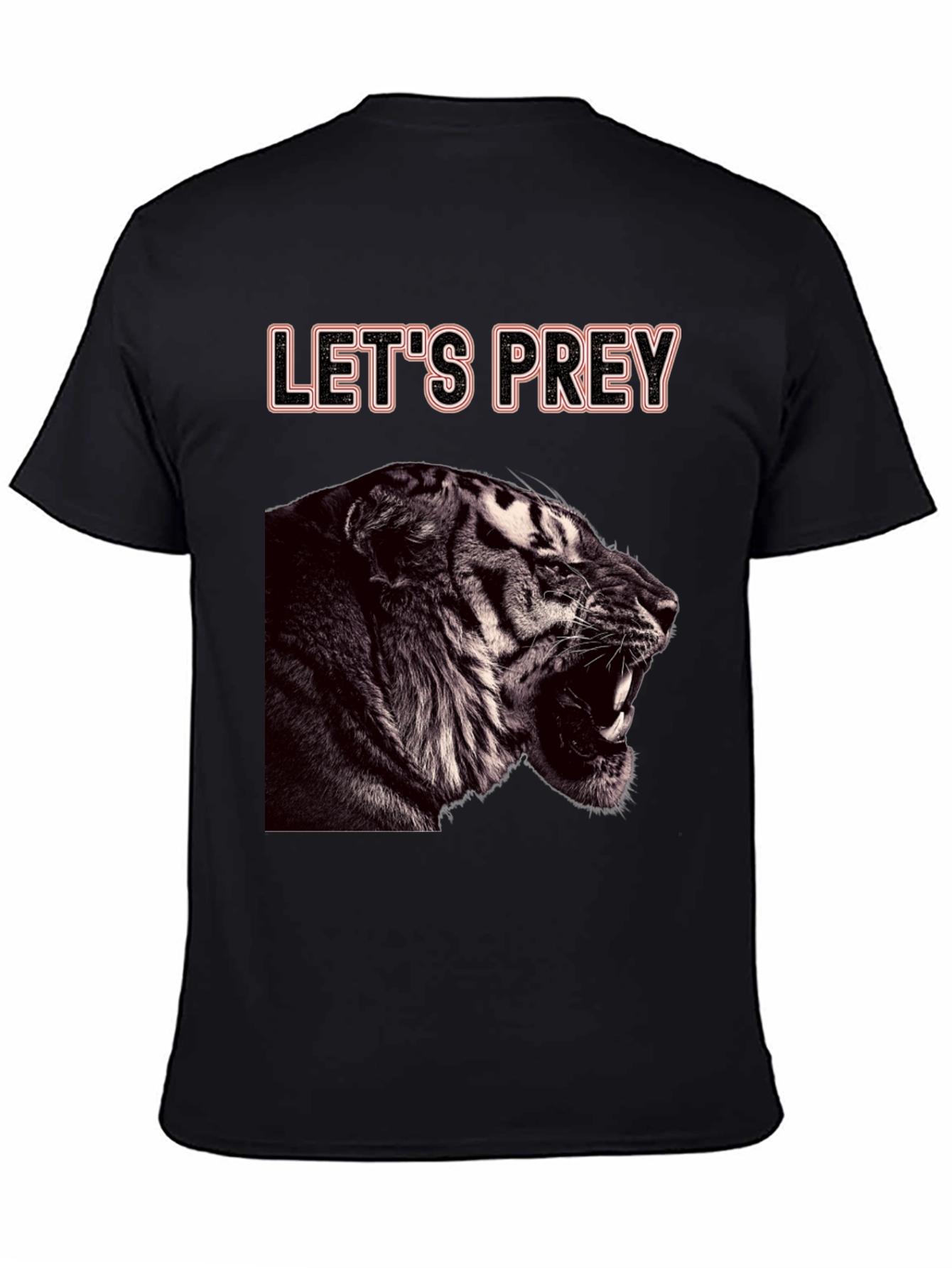 Lets Prey Tiger Graphic Tee - Black