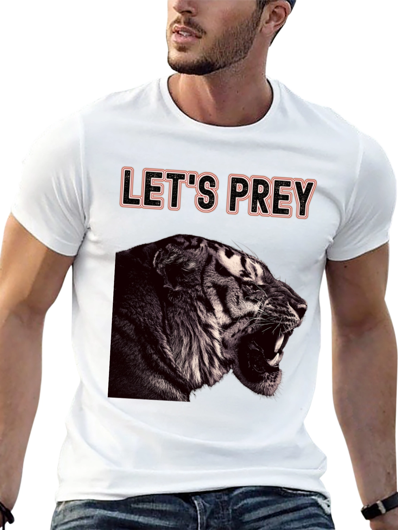 Lets Prey Tiger Graphic Tee - Black
