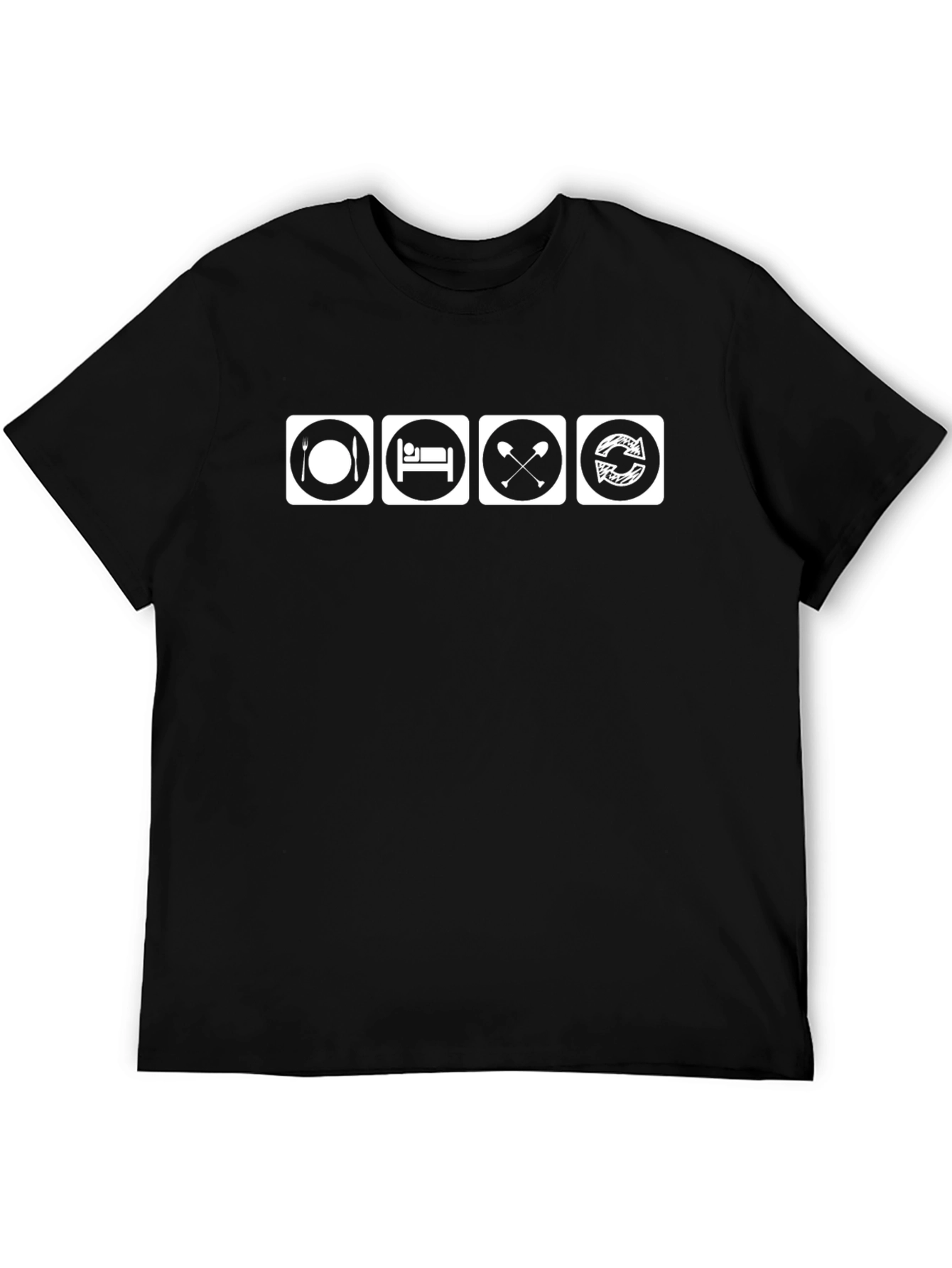 Eat Sleep Dig Repeat Black T-Shirt