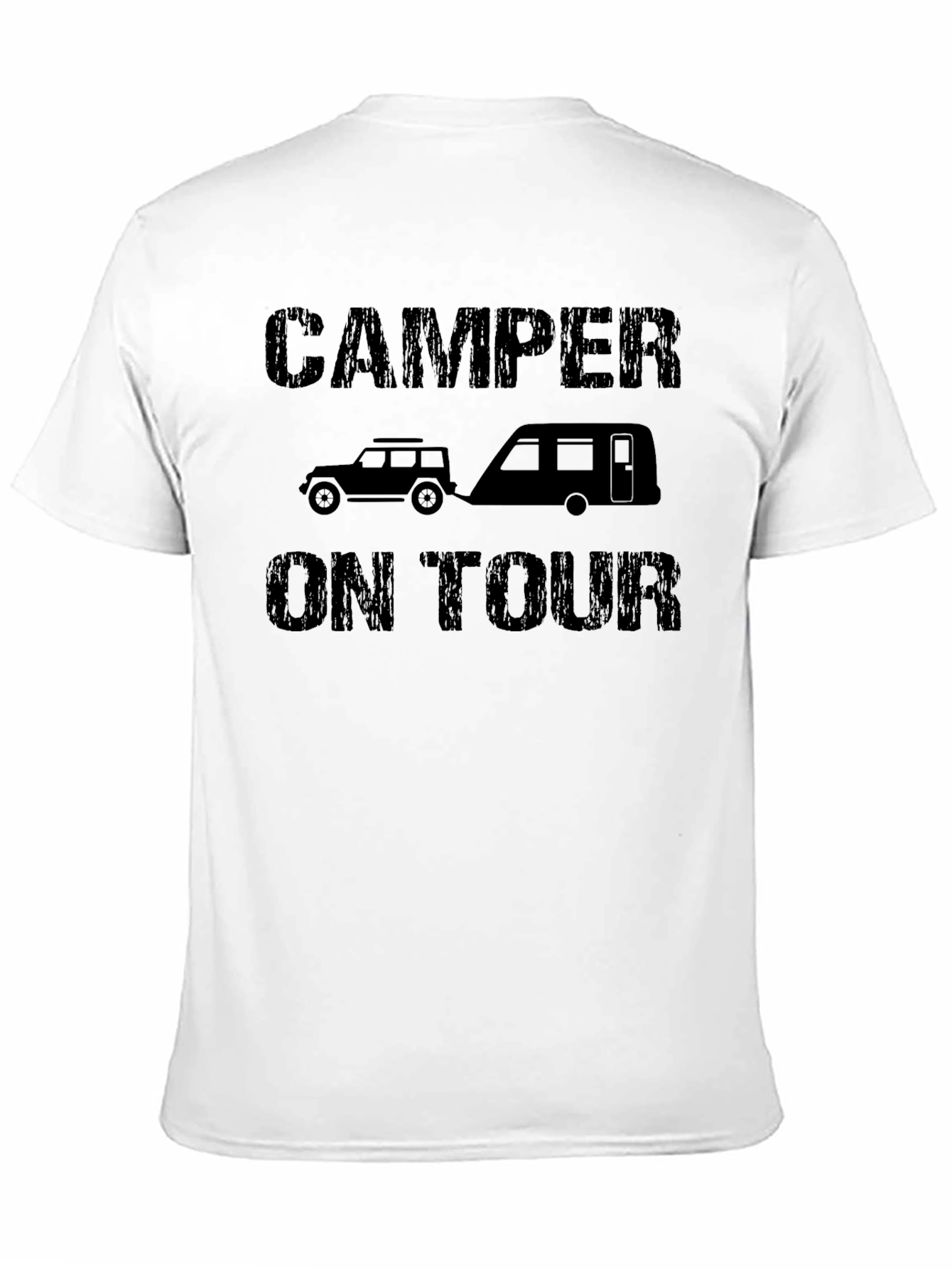 Camper on Tour Black Graphic Tee