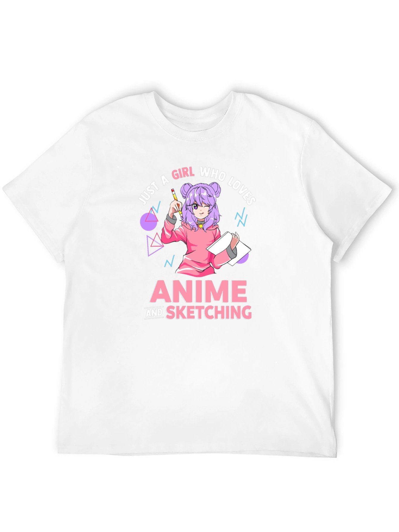 Anime and Sketching Girl T-Shirt