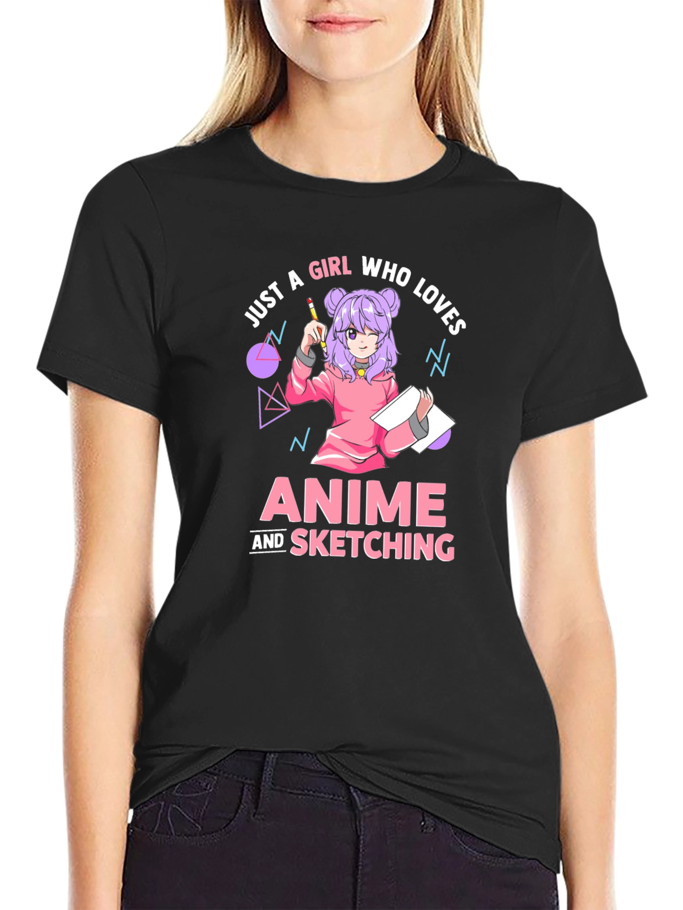 Anime and Sketching Girl T-Shirt