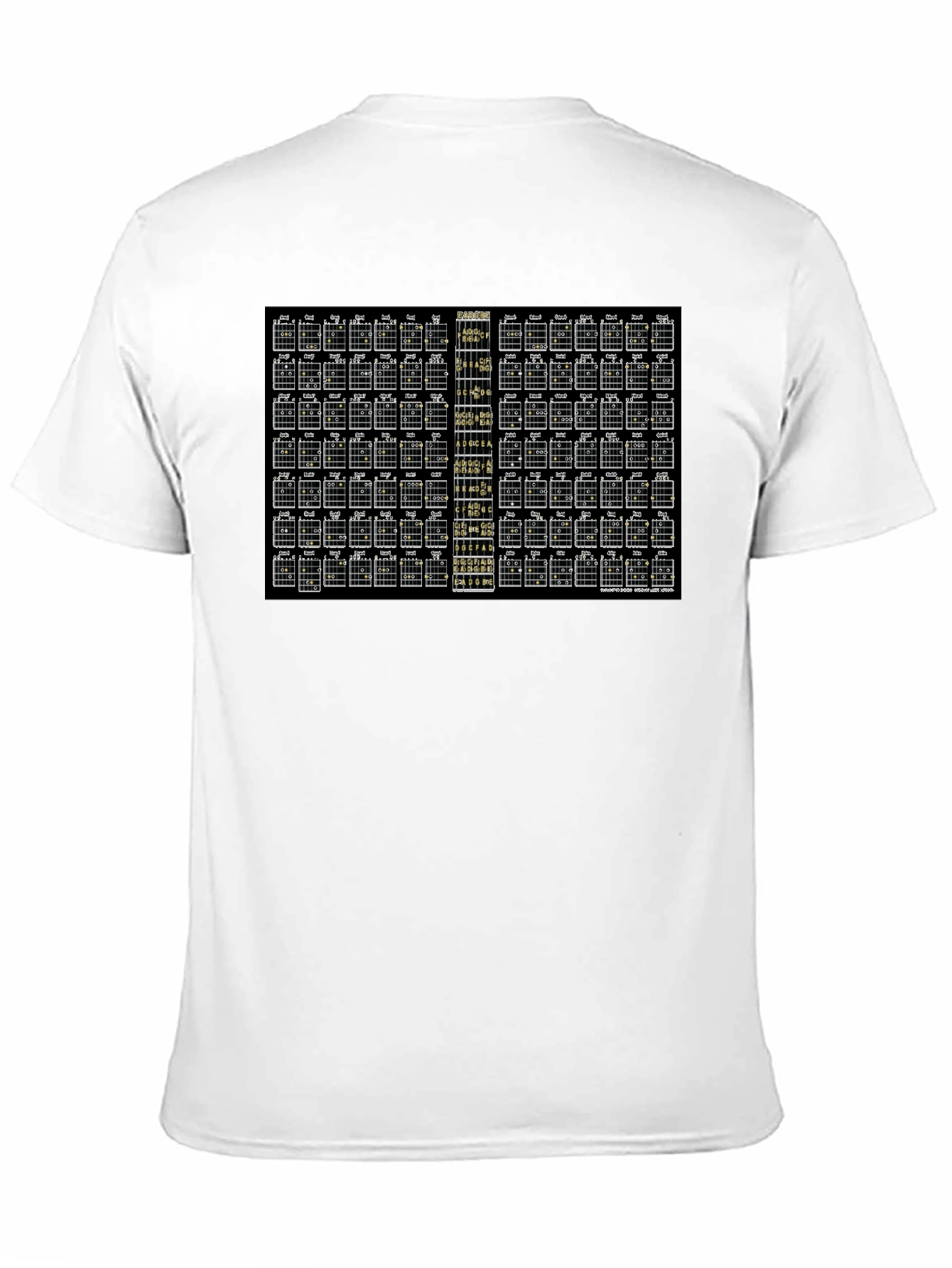 Guitar Chord Chart T-Shirt - Music Lover Gift