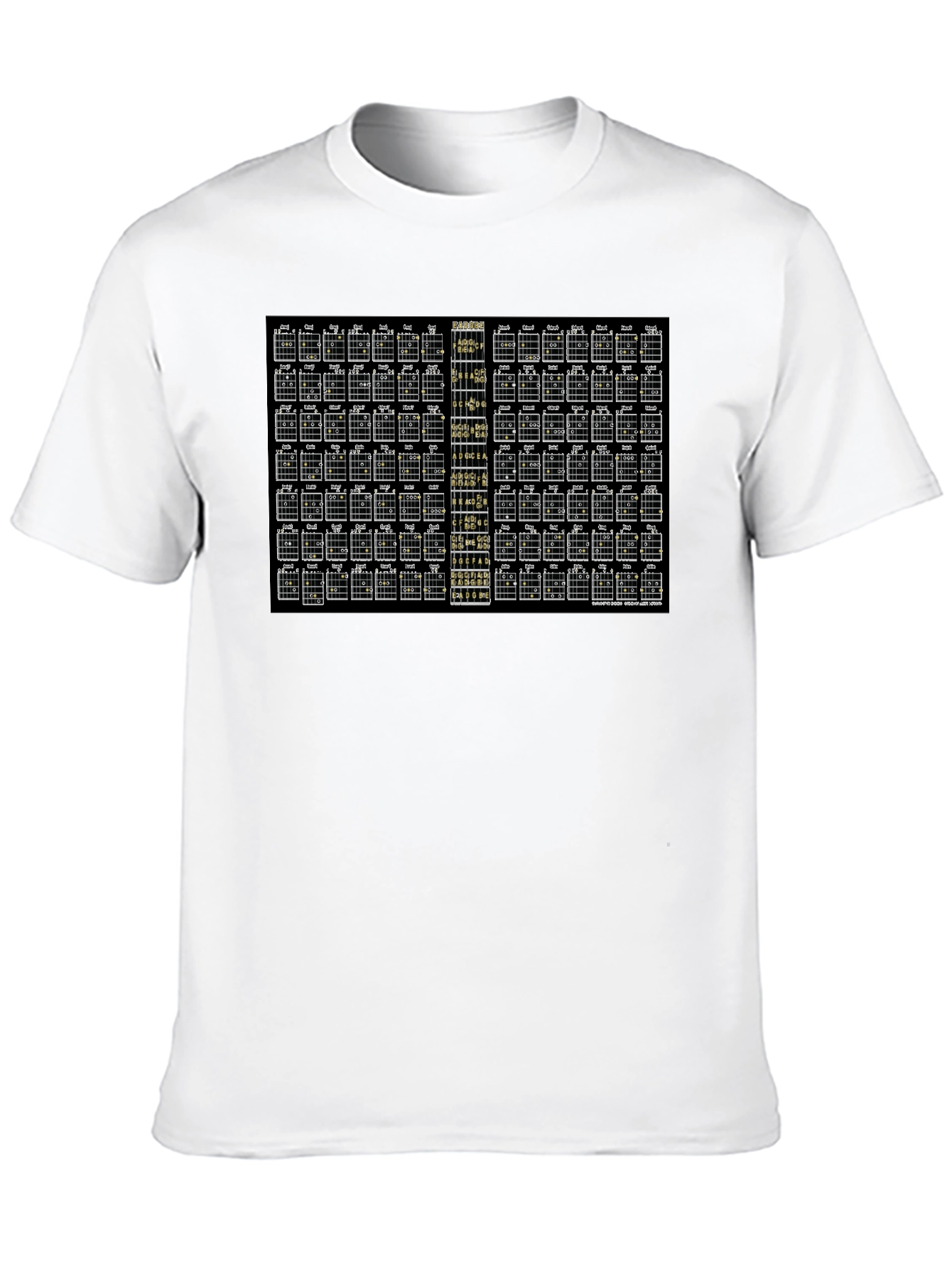 Guitar Chord Chart T-Shirt - Music Lover Gift