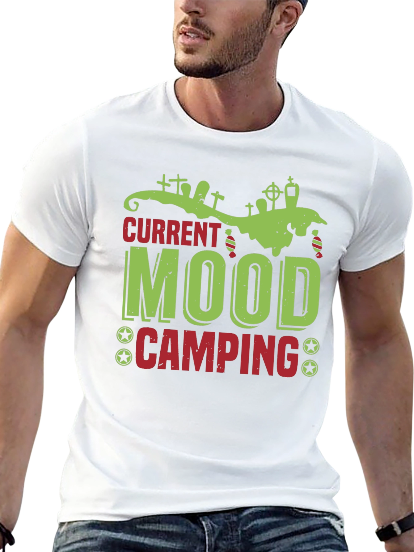 Current Mood Camping T-Shirt Halloween Theme
