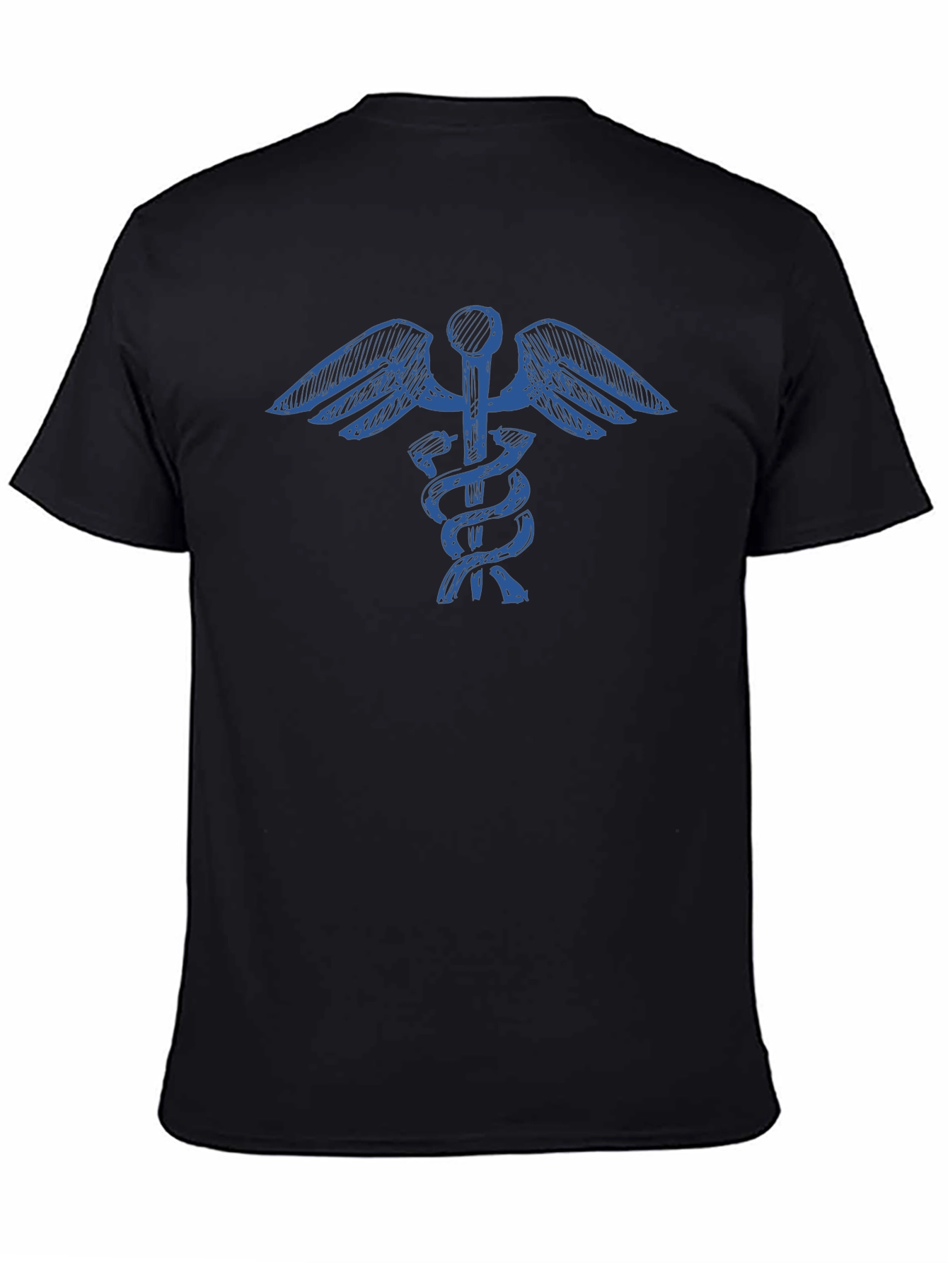 Caduceus T-Shirt - Medical Symbol Tee - Black
