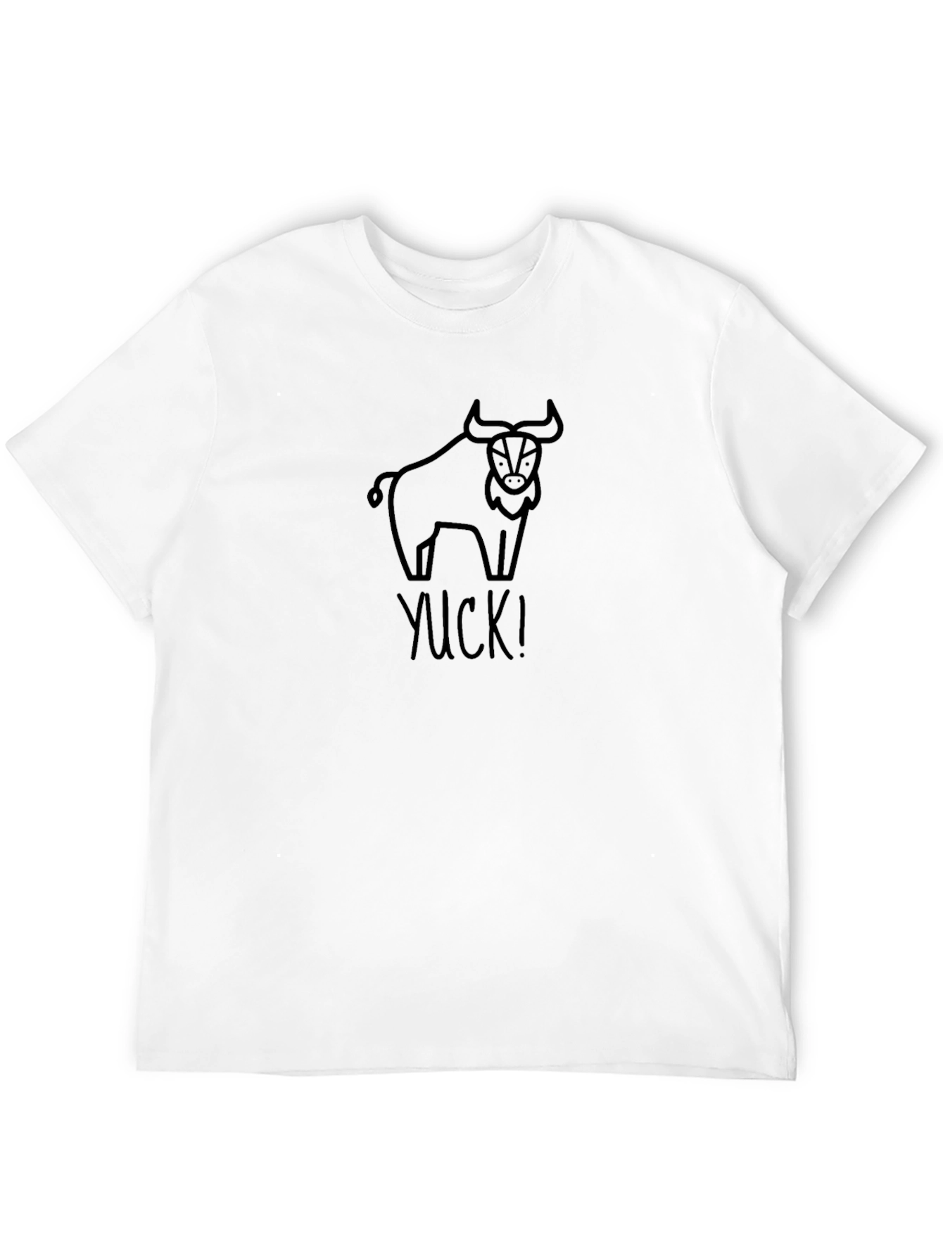 Bull Yuck Graphic Tee - Black Cotton T-Shirt