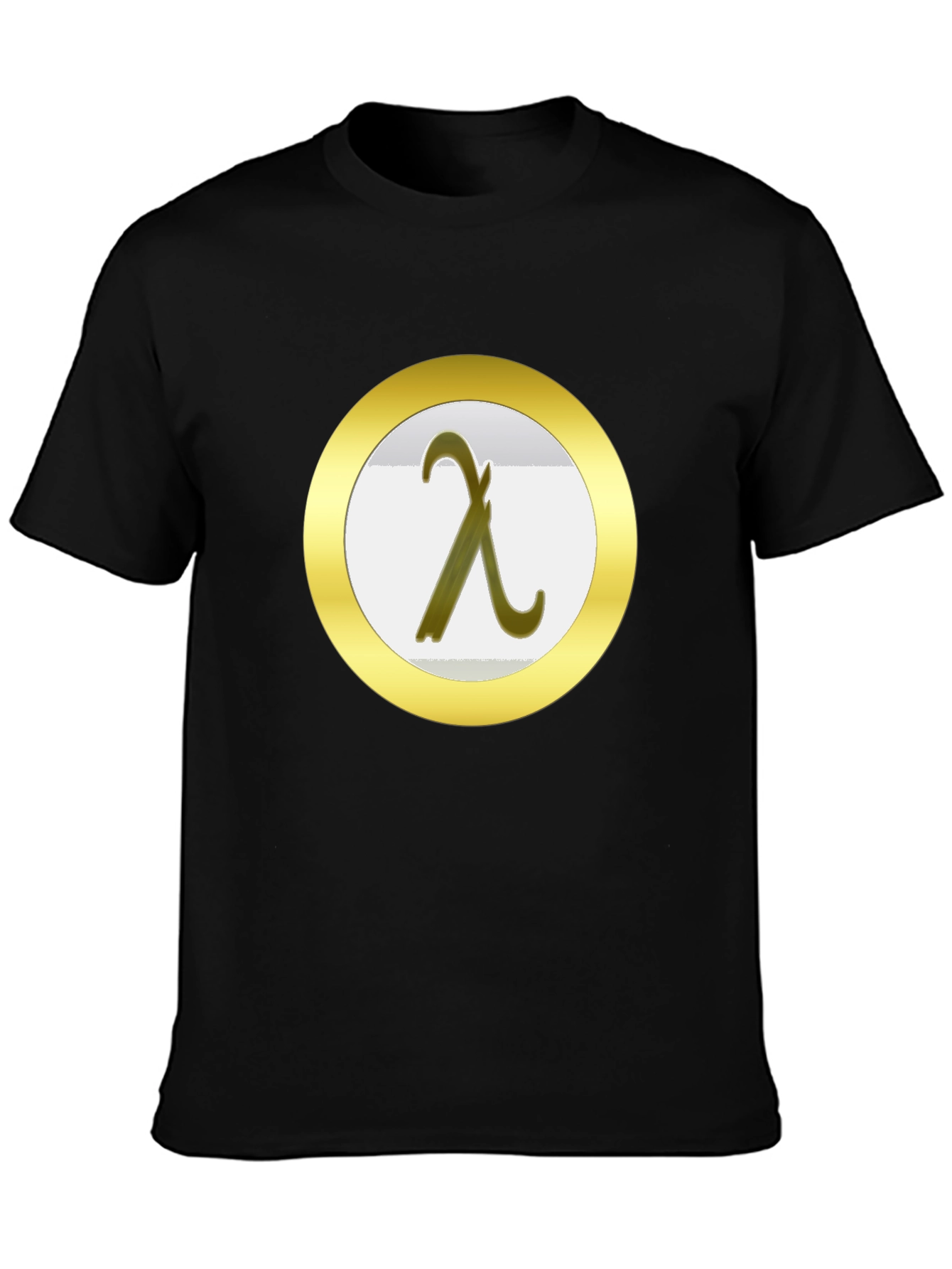 Lambda T-Shirt - Black - Greek Letter