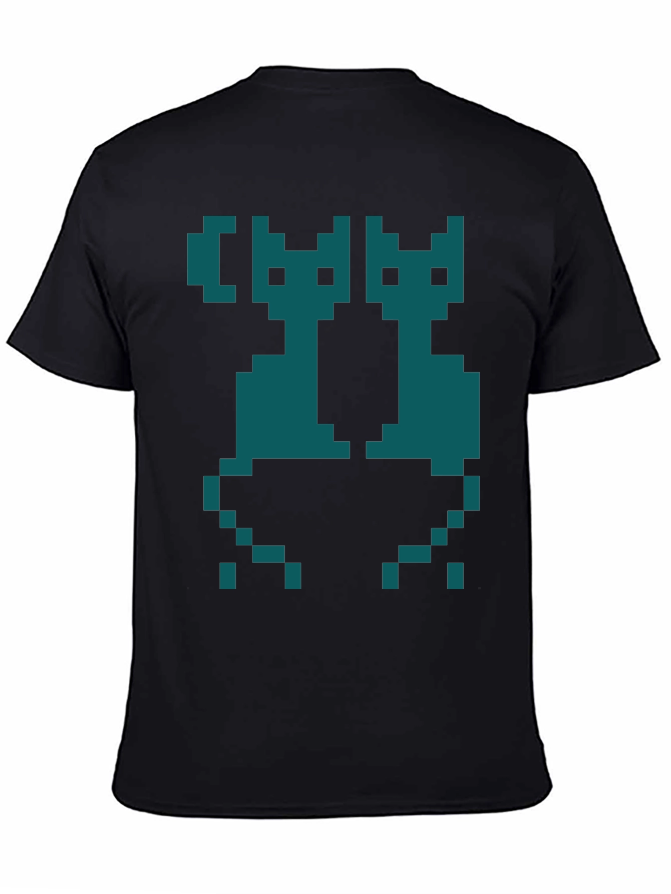 Pixel Cats Graphic T-Shirt - Retro Gaming Style