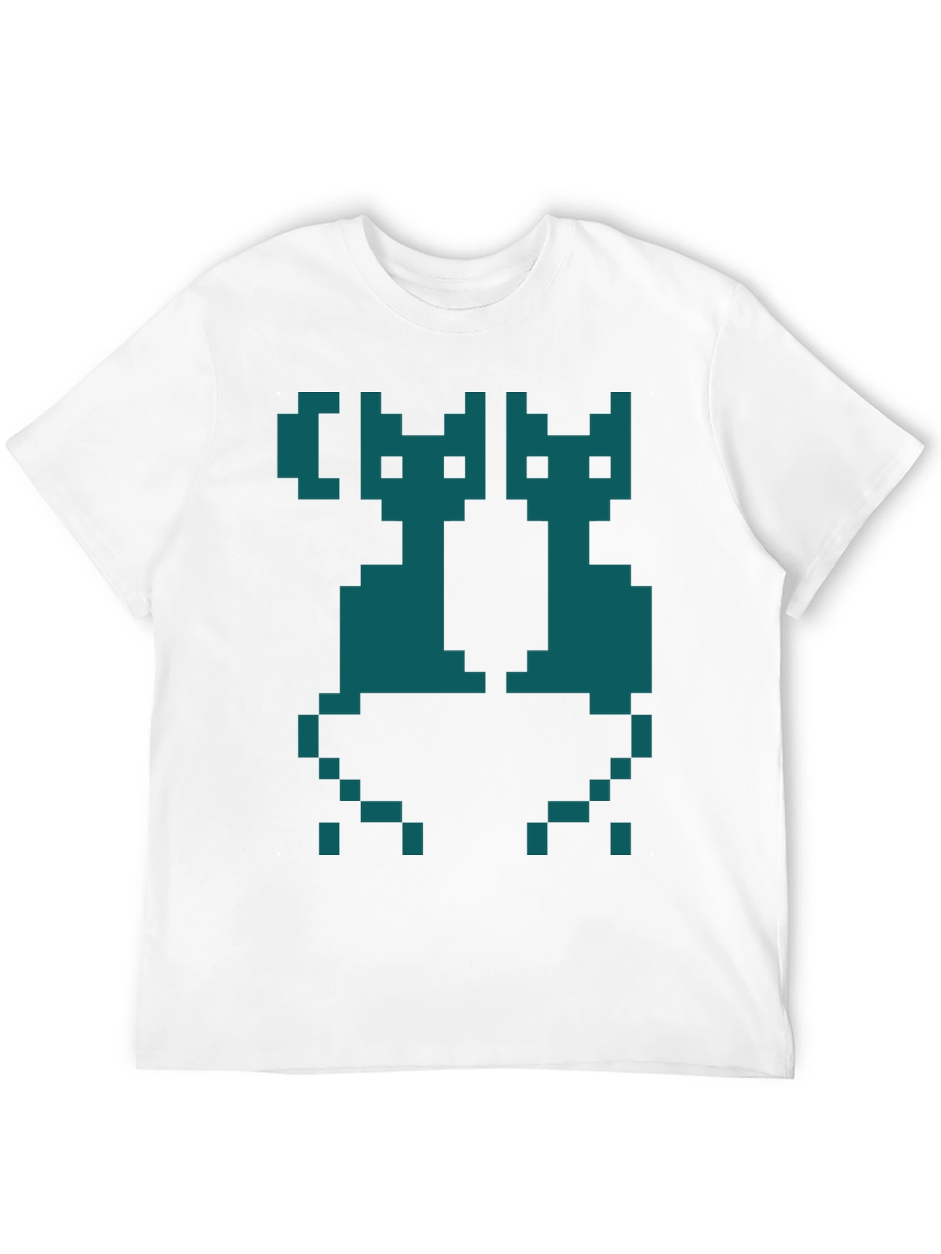 Pixel Cats Graphic T-Shirt - Retro Gaming Style