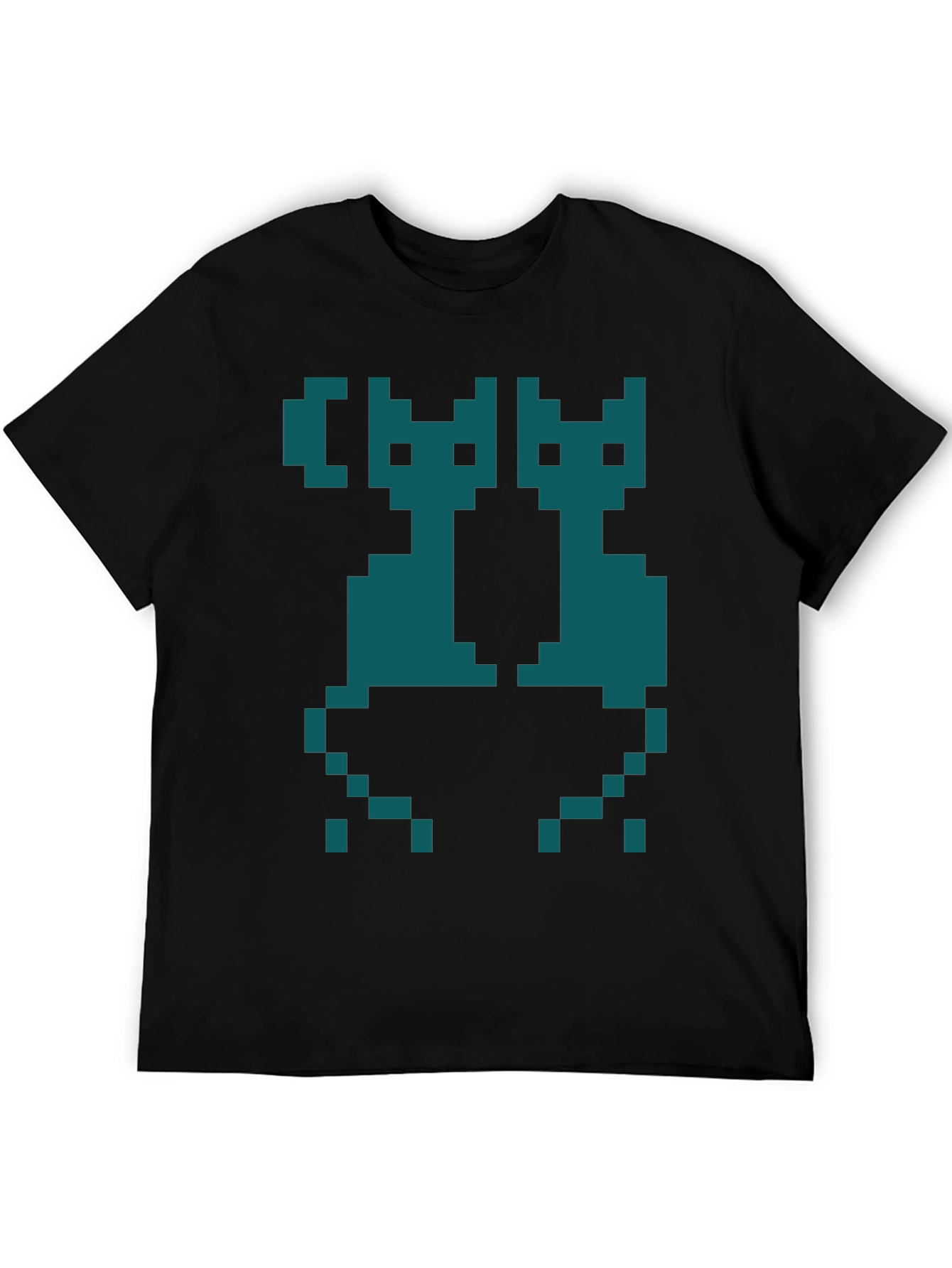 Pixel Cats Graphic T-Shirt - Retro Gaming Style
