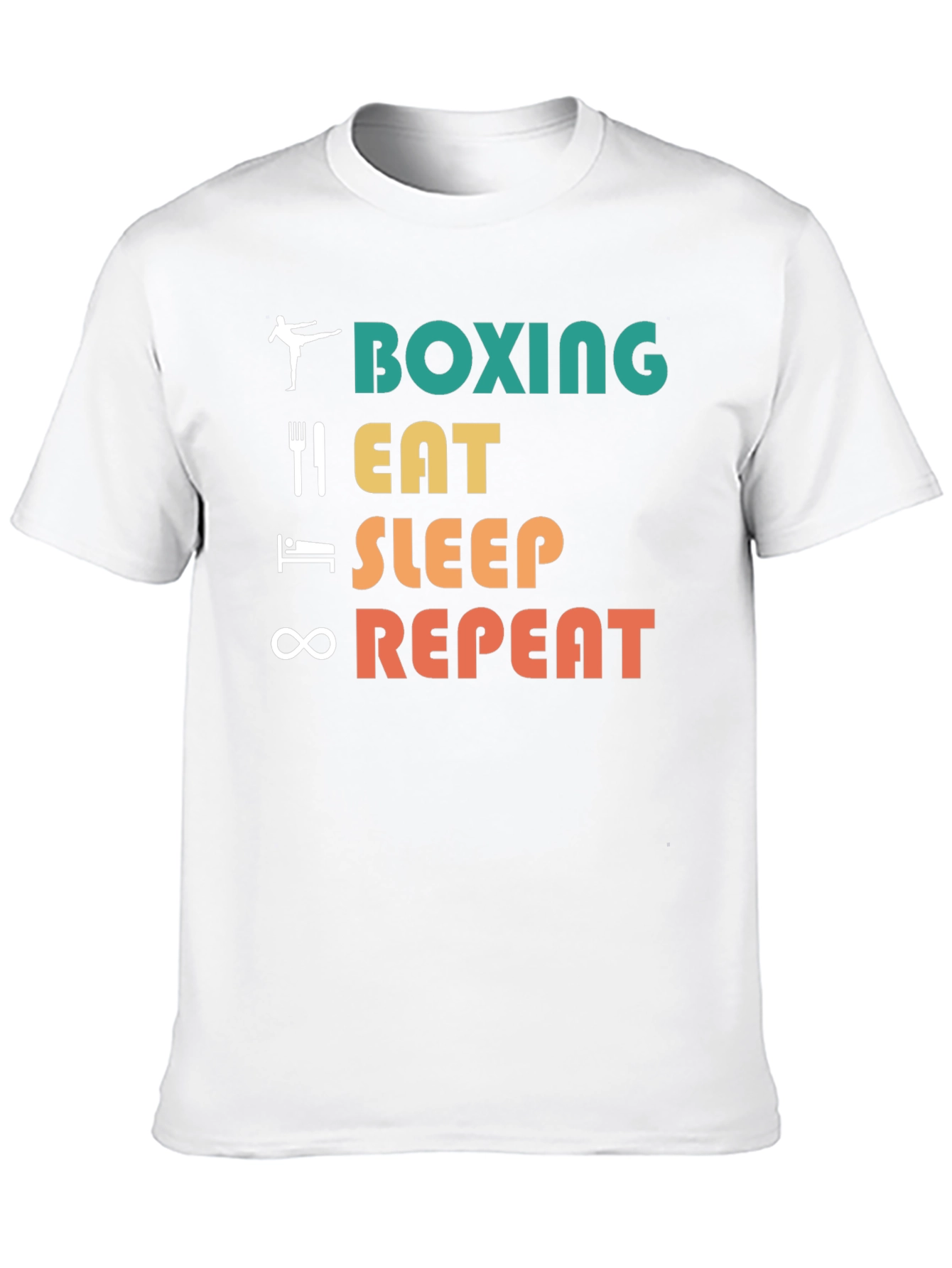 Boxing Eat Sleep Repeat Graphic Tee