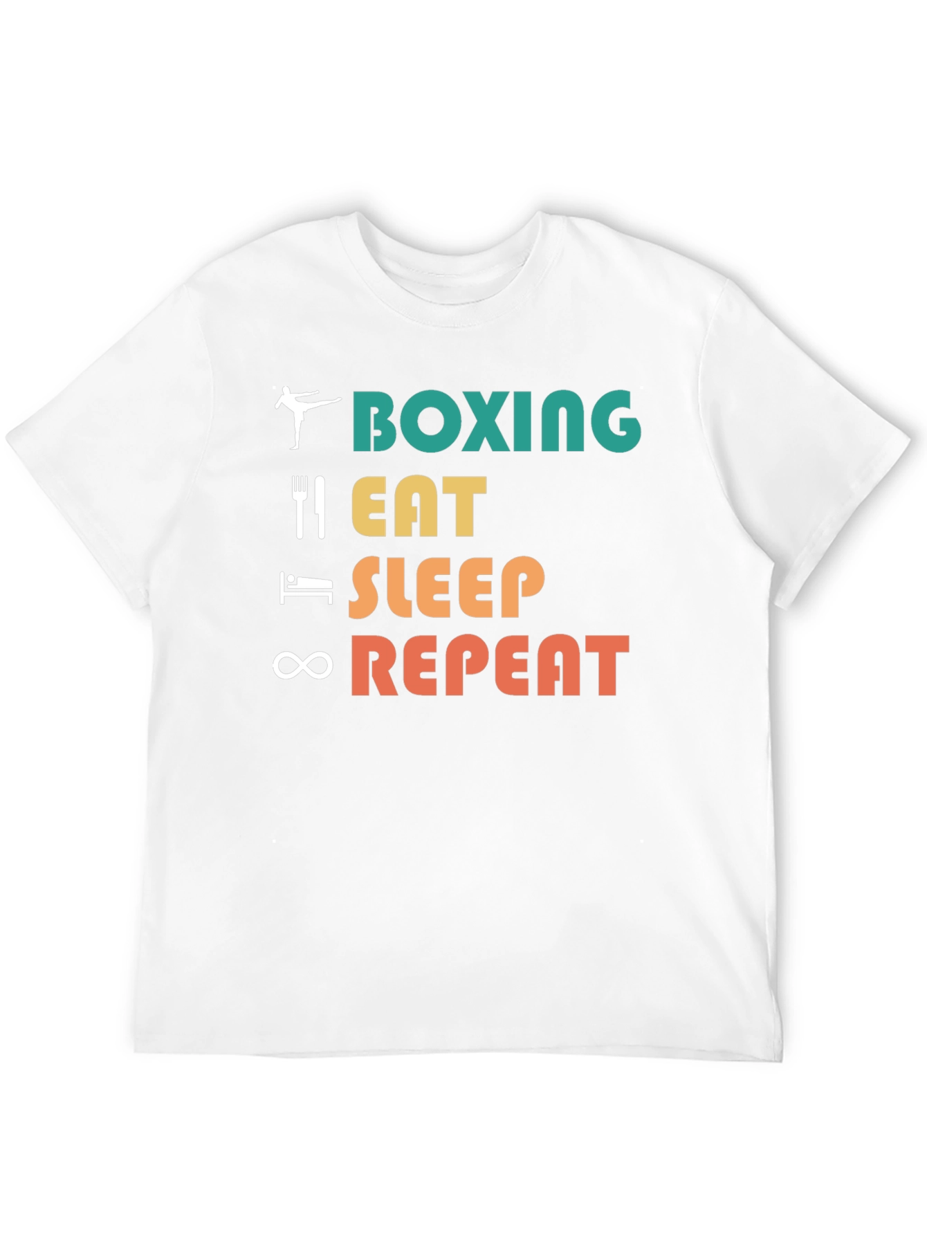 Boxing Eat Sleep Repeat Graphic Tee