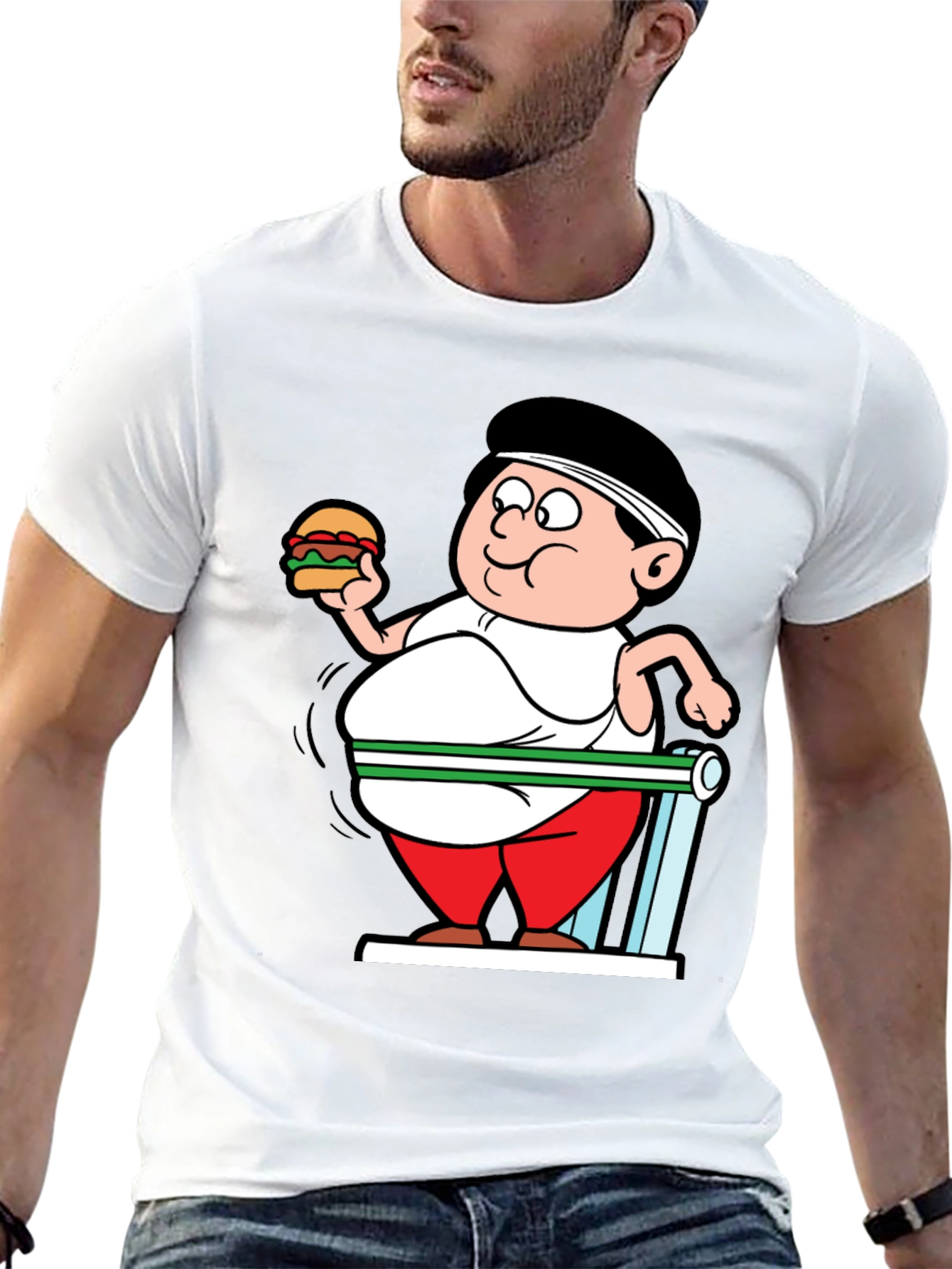 Funny Gym Cartoon T-Shirt