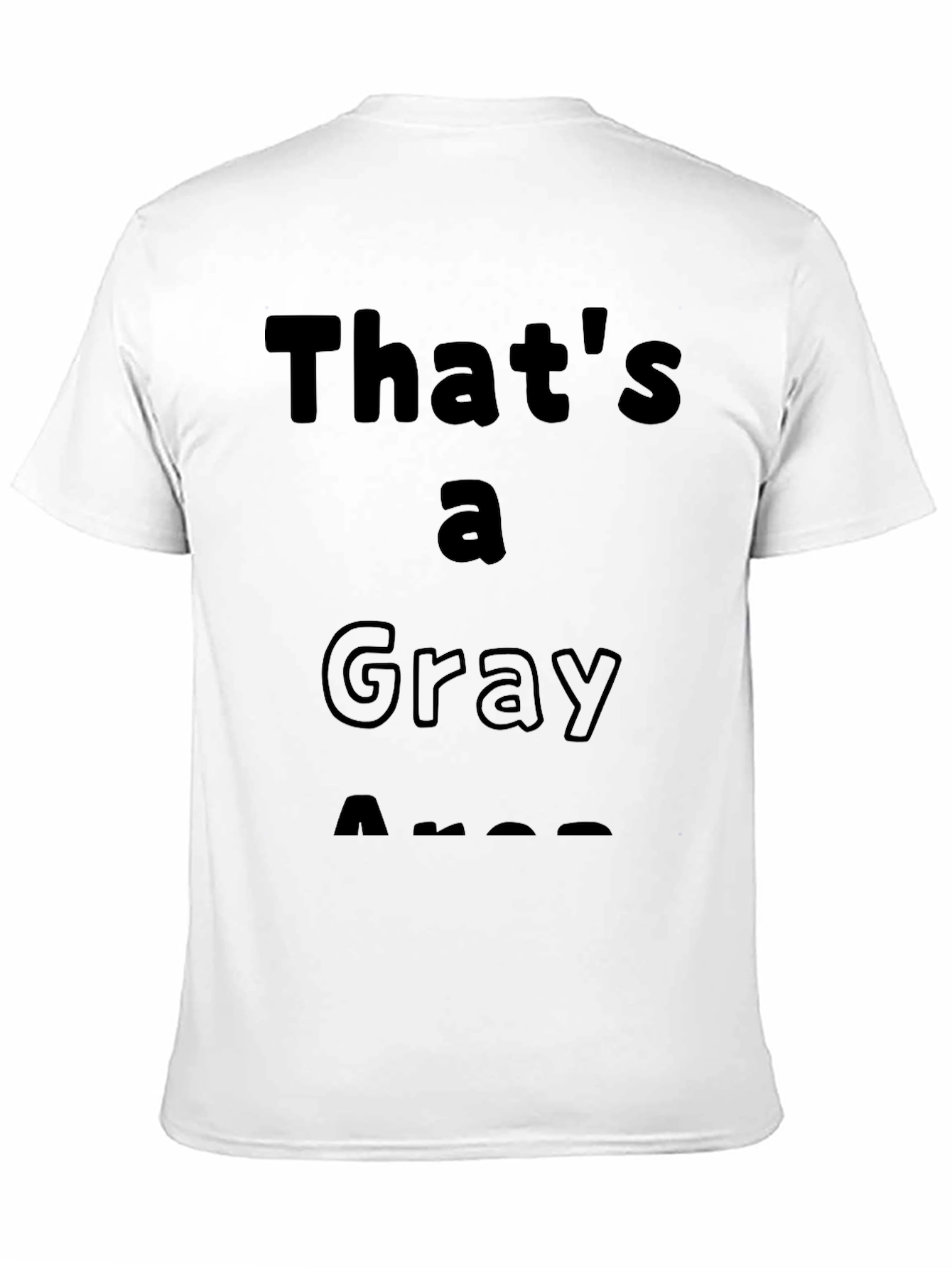 Gray Area Graphic Tee - Soft Cotton Comfort