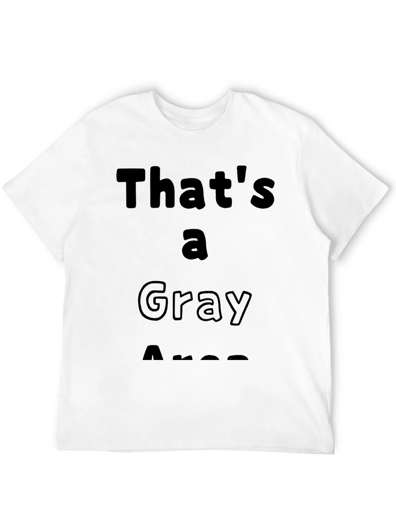 Gray Area Graphic Tee - Soft Cotton Comfort