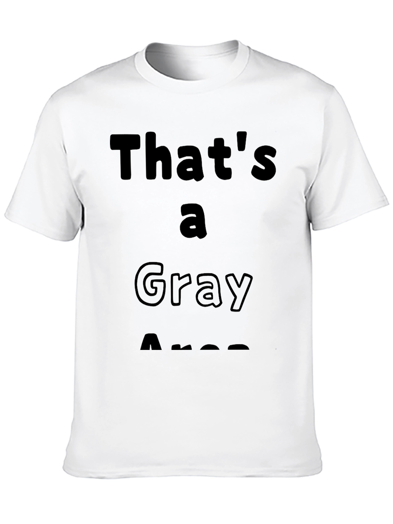 Gray Area Graphic Tee - Soft Cotton Comfort