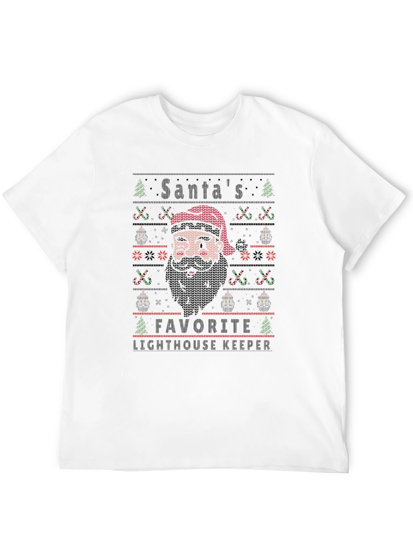 Santas Favorite Lighthouse Keeper Christmas T-Shirt