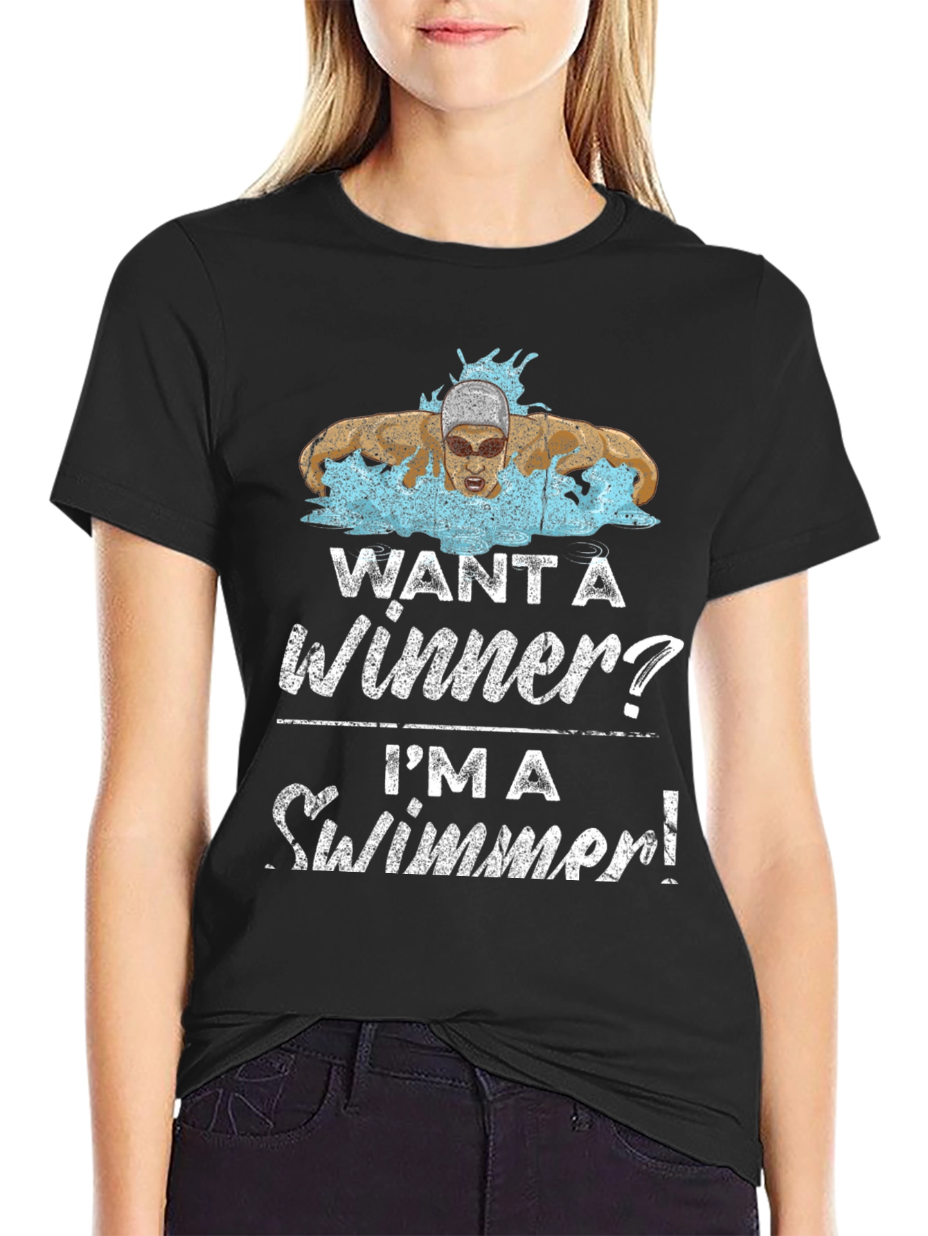 Want a Winner? Swimmer Graphic Tee