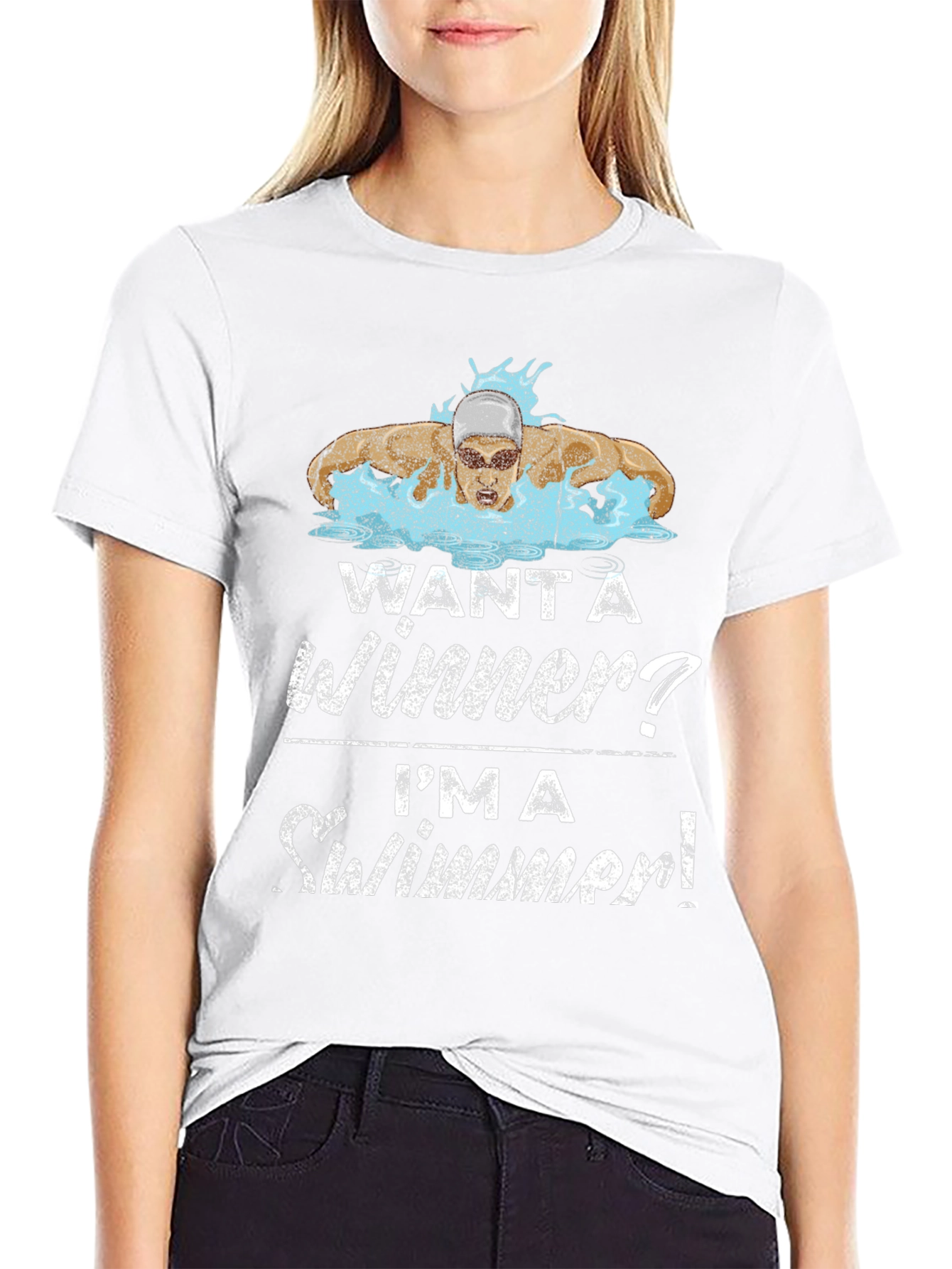 Want a Winner? Swimmer Graphic Tee