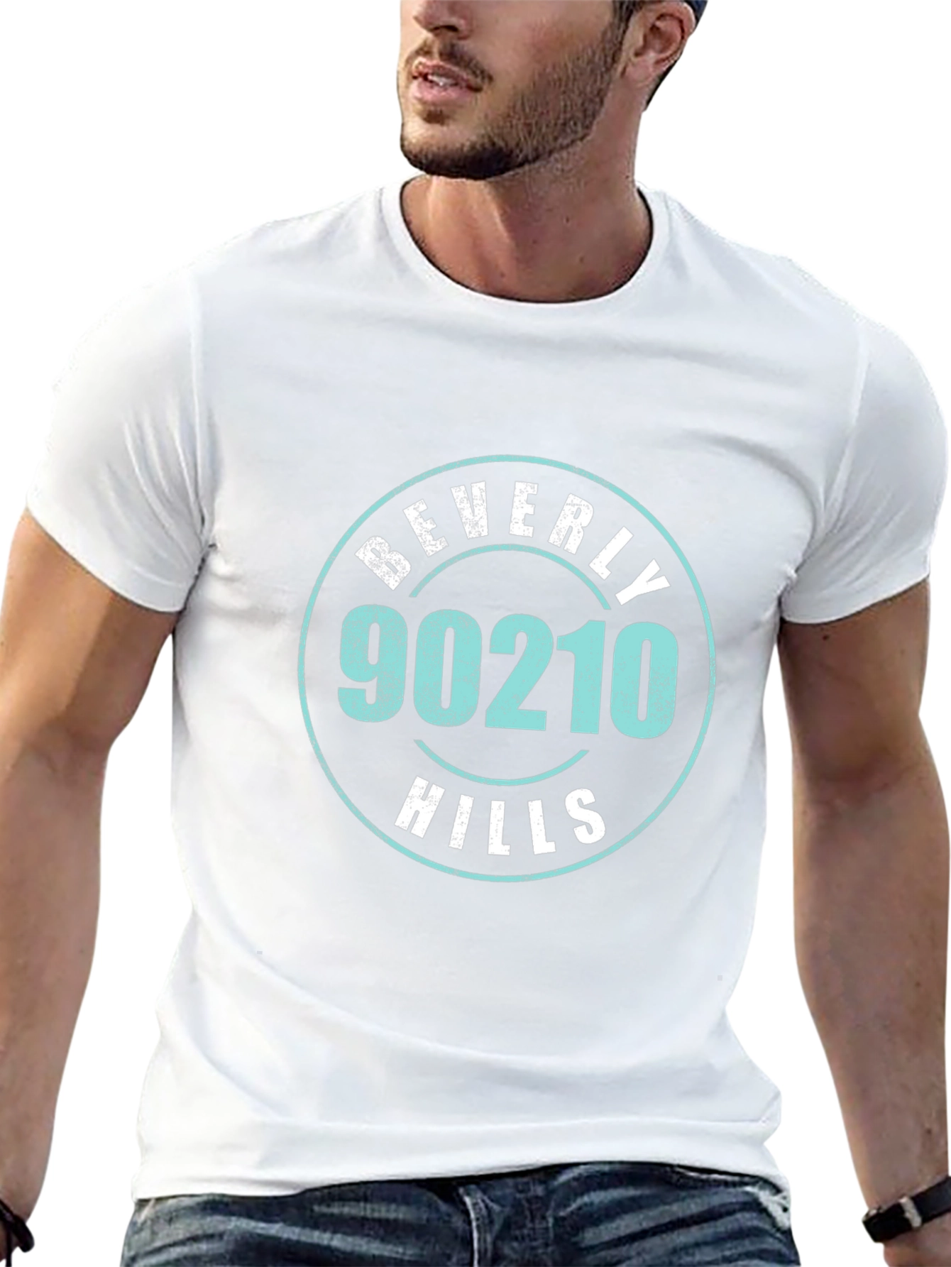Beverly Hills 90210 Graphic T-Shirt - Classic Black Tee