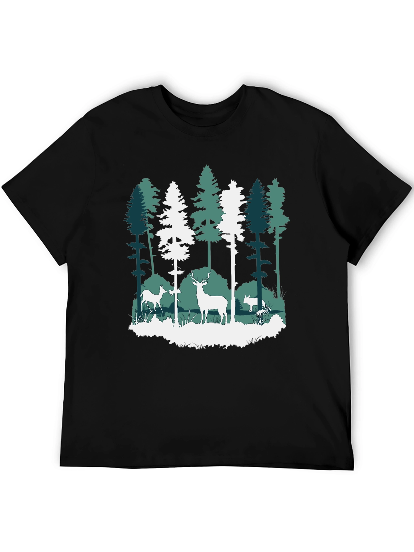 Nature Deer Forest Graphic Tee