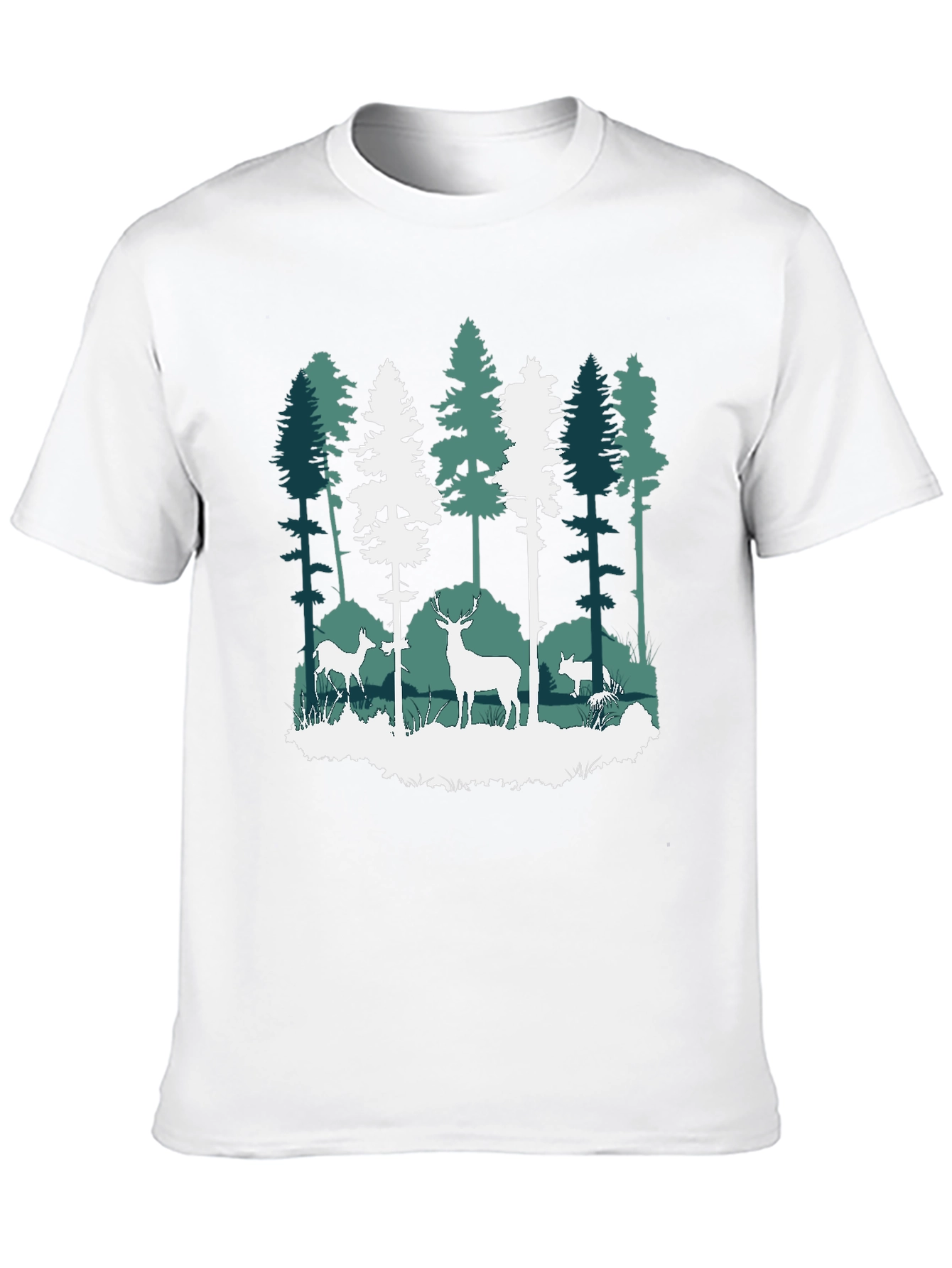 Nature Deer Forest Graphic Tee