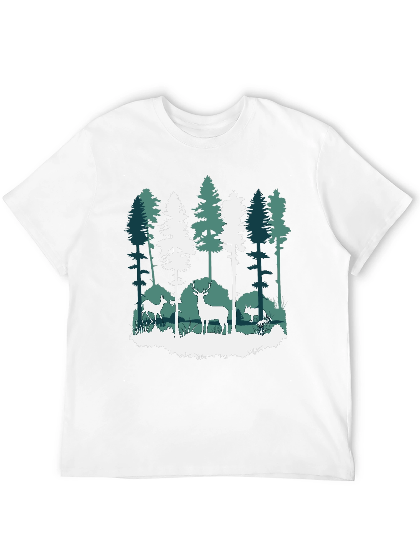 Nature Deer Forest Graphic Tee