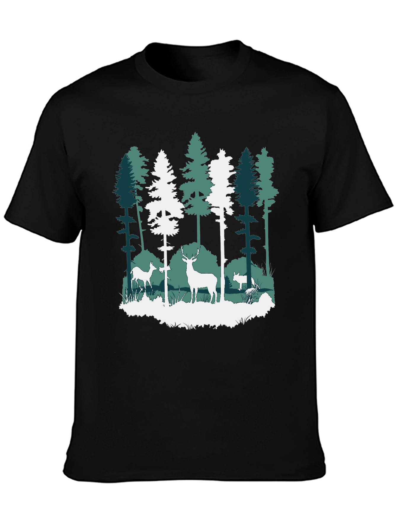 Nature Deer Forest Graphic Tee