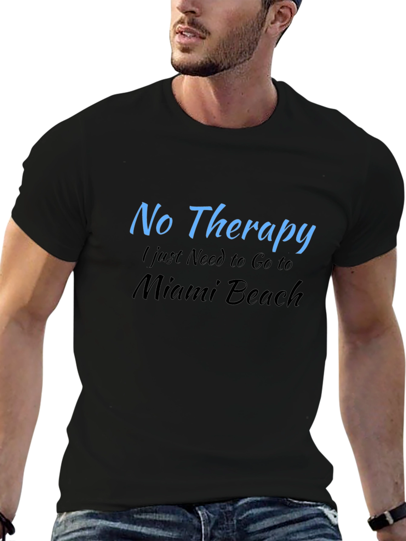 Miami Beach Therapy T-Shirt | Soft Cotton Tee
