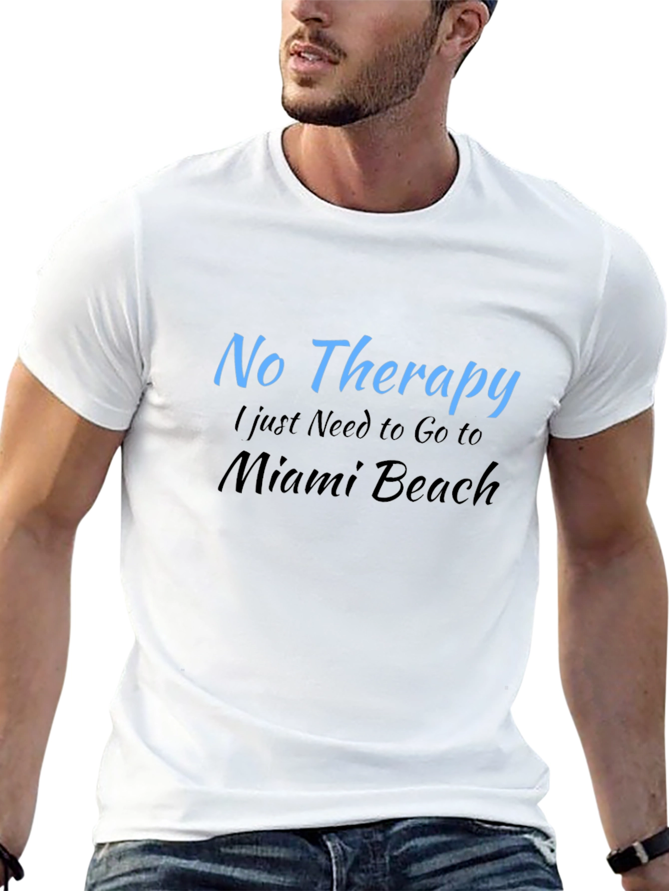Miami Beach Therapy T-Shirt | Soft Cotton Tee