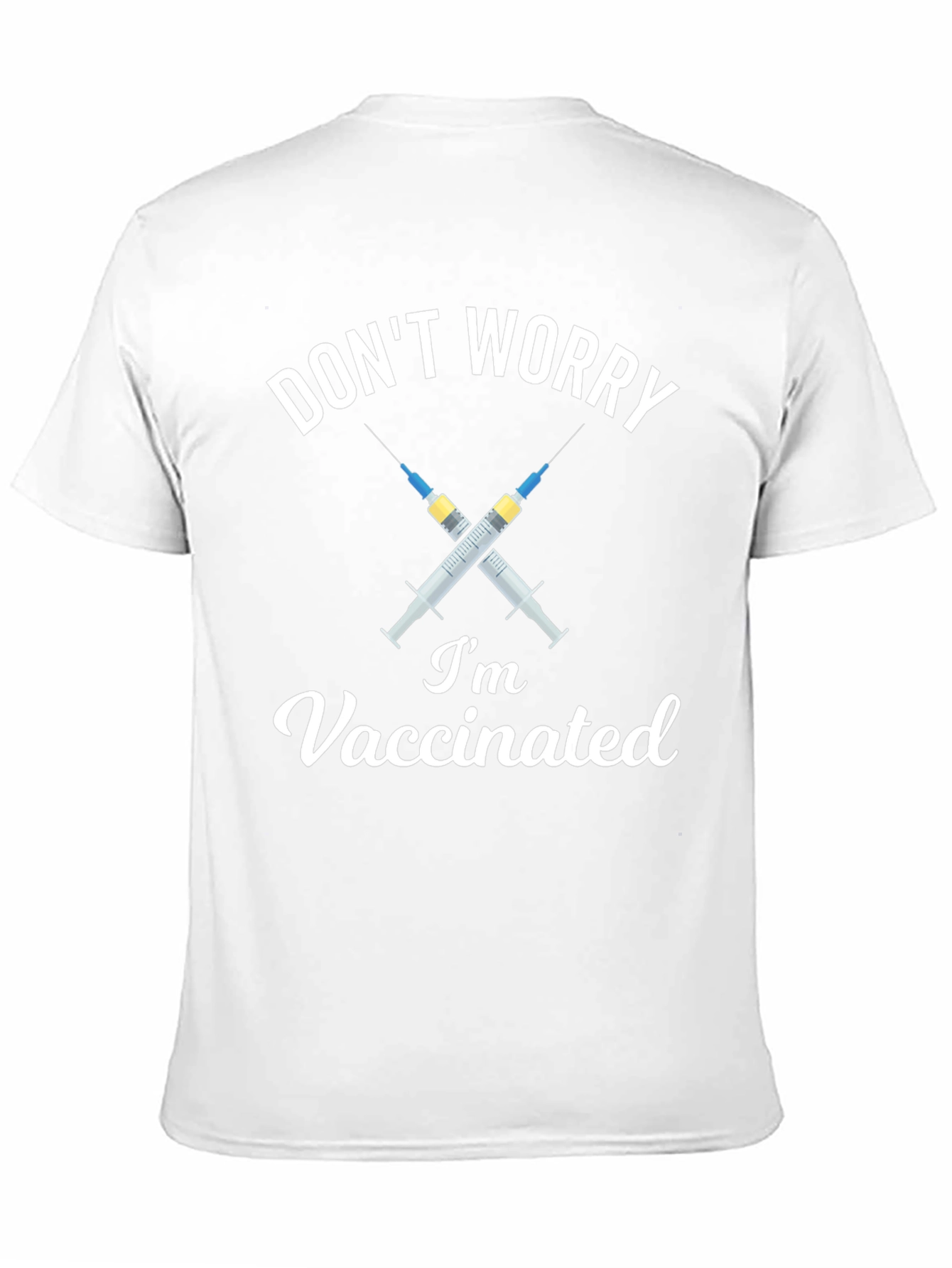 Dont Worry Im Vaccinated Black T-Shirt