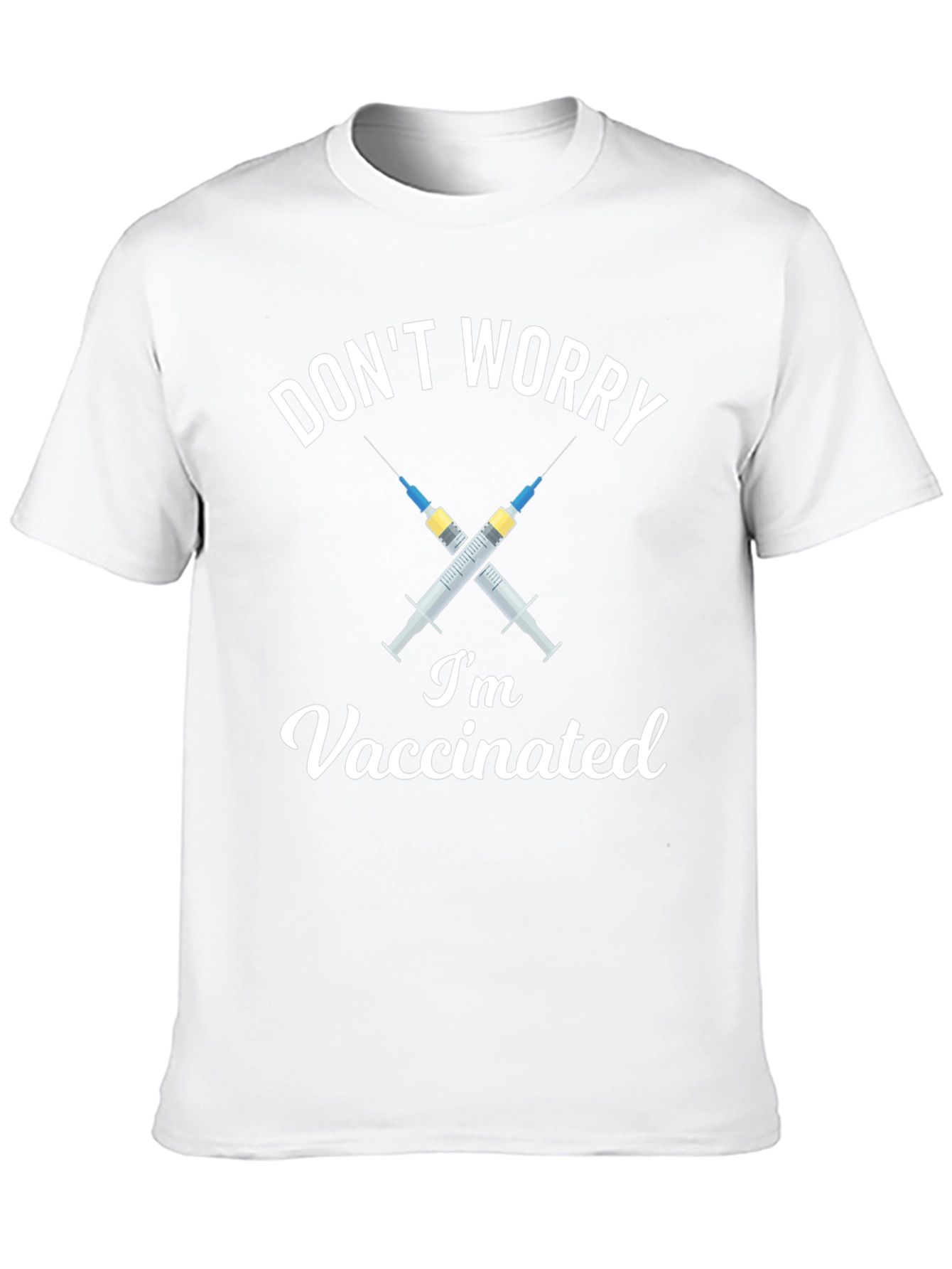Dont Worry Im Vaccinated Black T-Shirt
