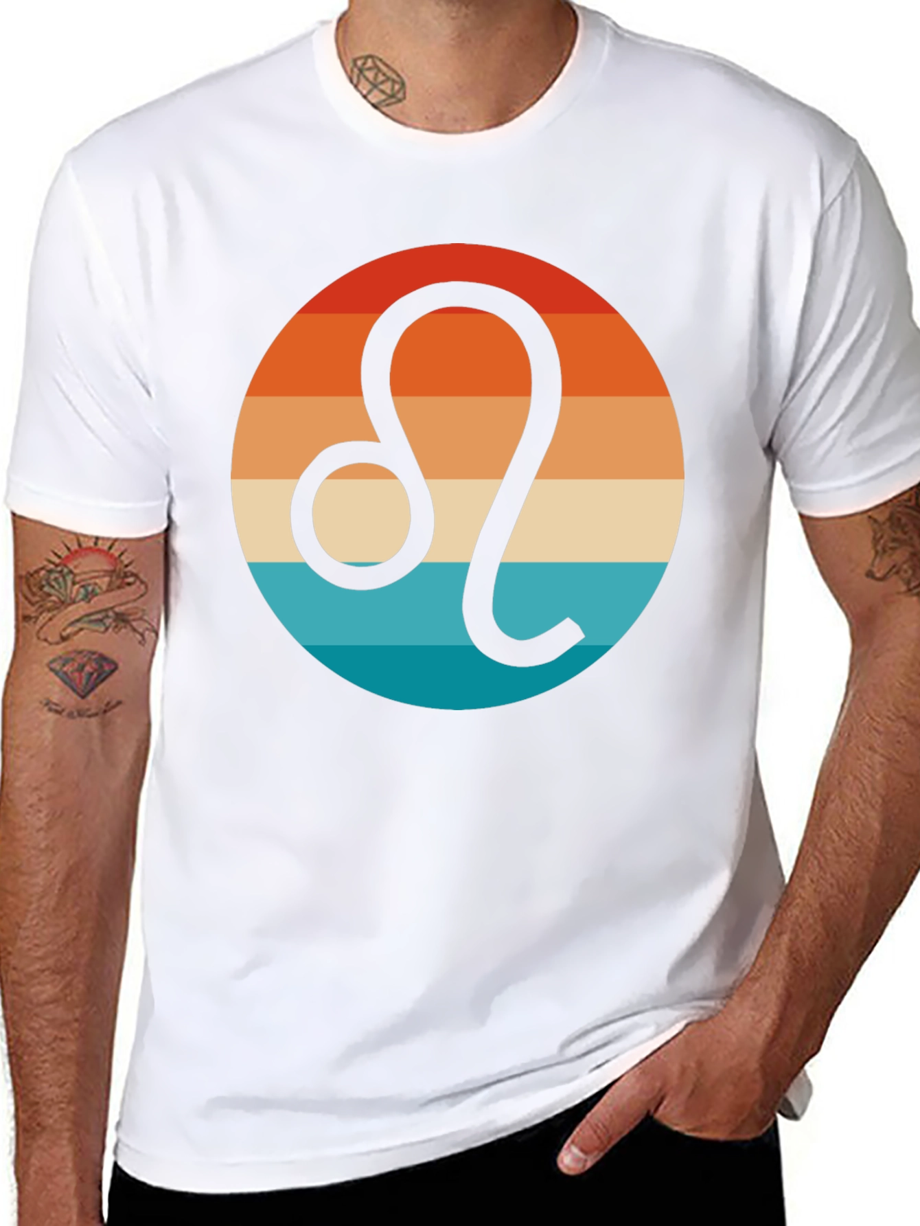 Retro Leo Zodiac T-Shirt - Stylish Astrology Tee