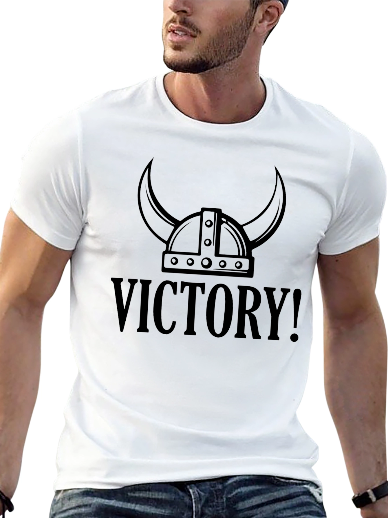 Victory Viking Helmet T-Shirt