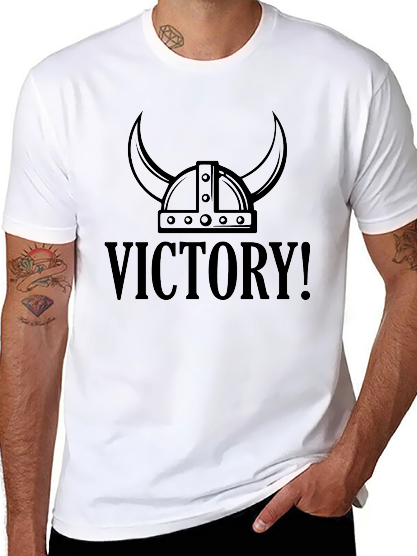 Victory Viking Helmet T-Shirt