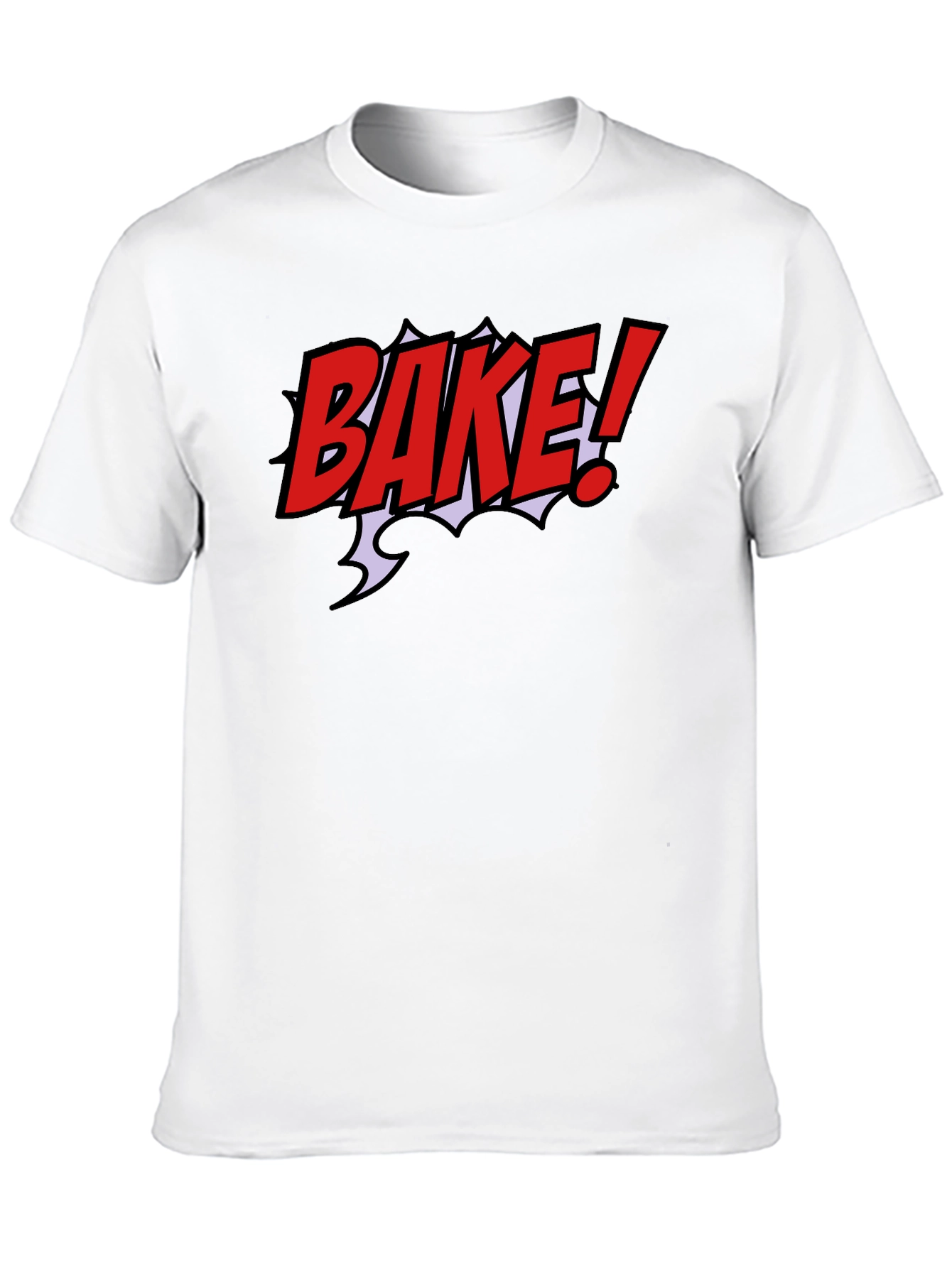 Bake! Graphic Tee - Black Short Sleeve T-Shirt