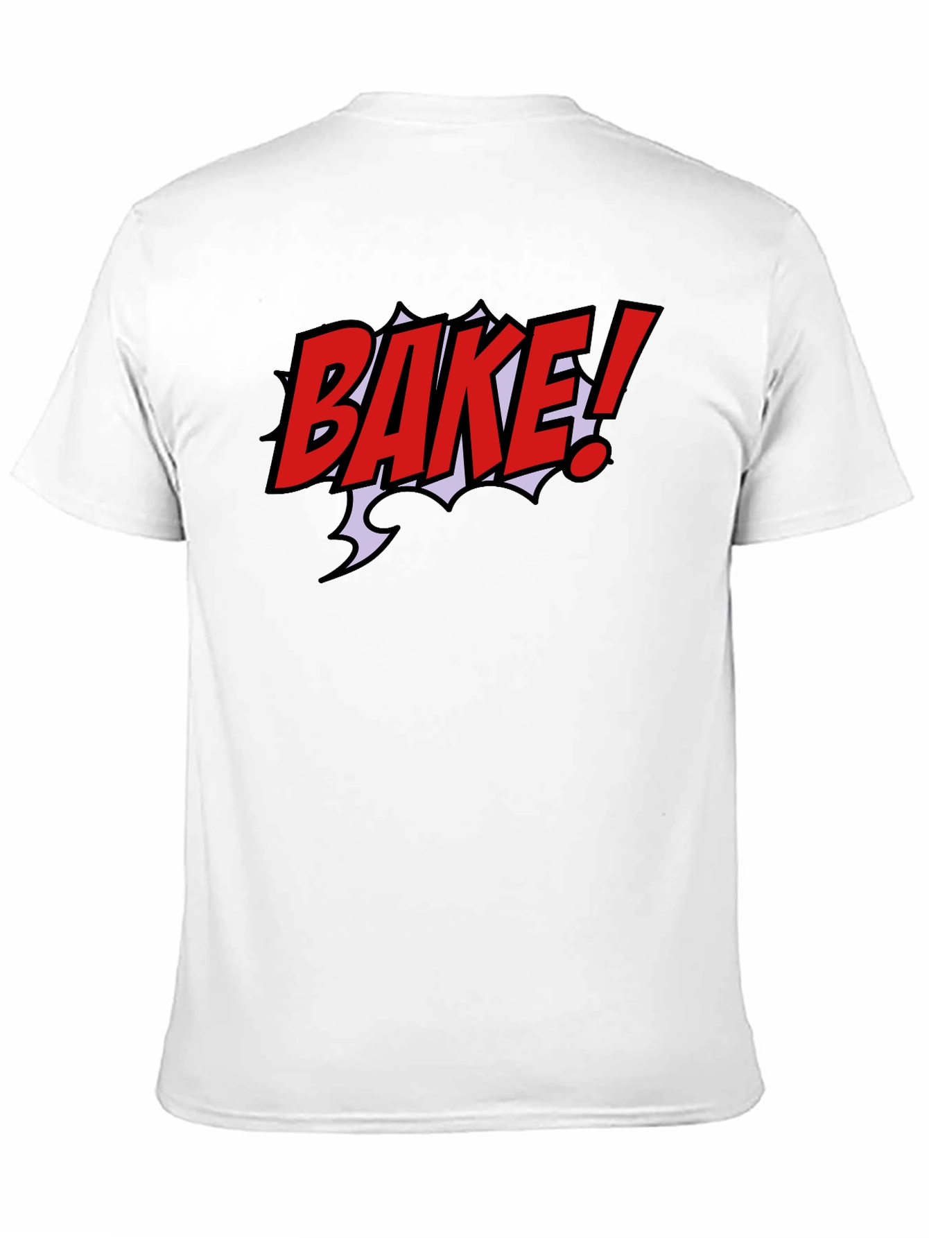 Bake! Graphic Tee - Black Short Sleeve T-Shirt