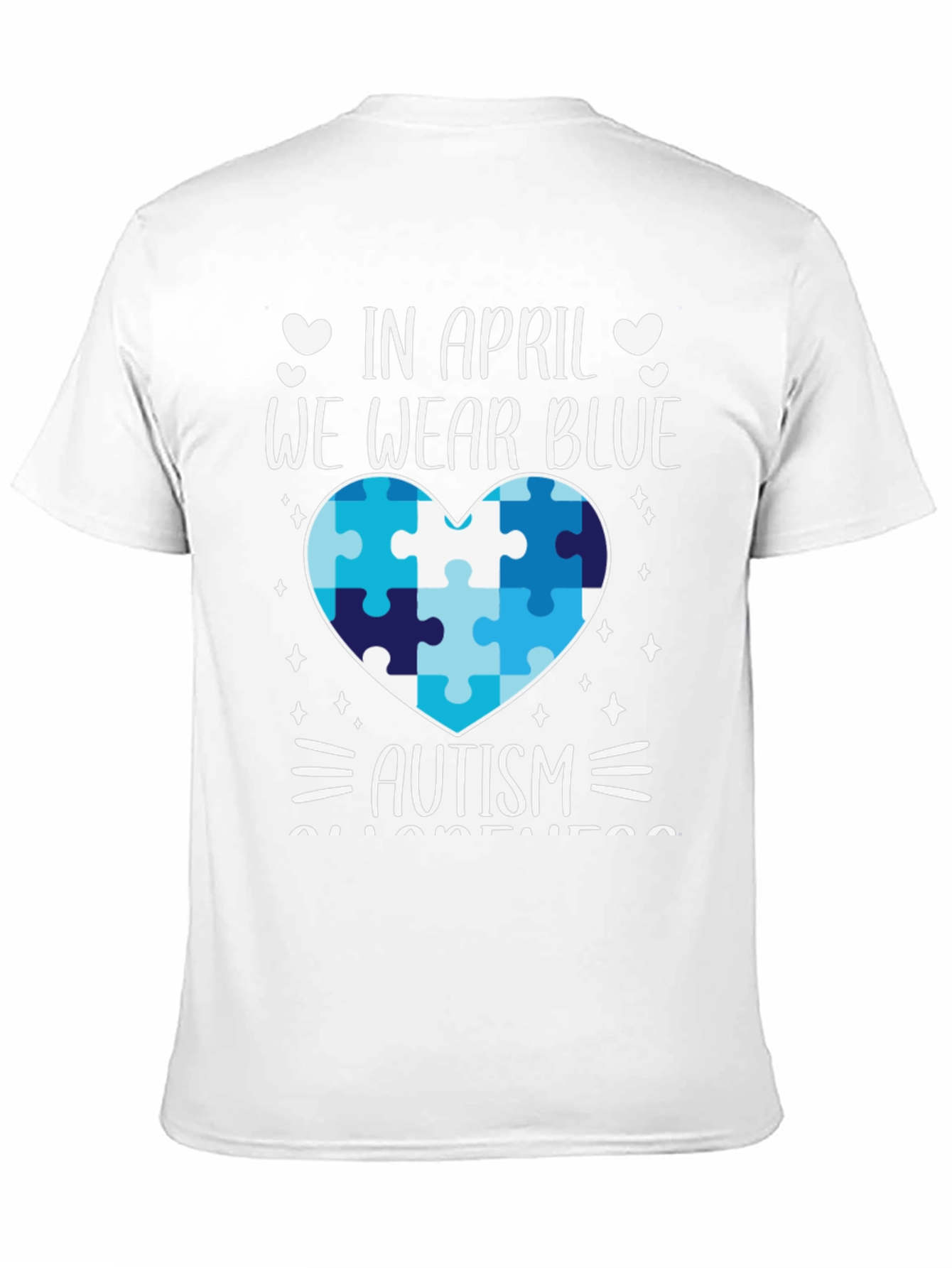 Autism Awareness T-Shirt - We Wear Blue in April