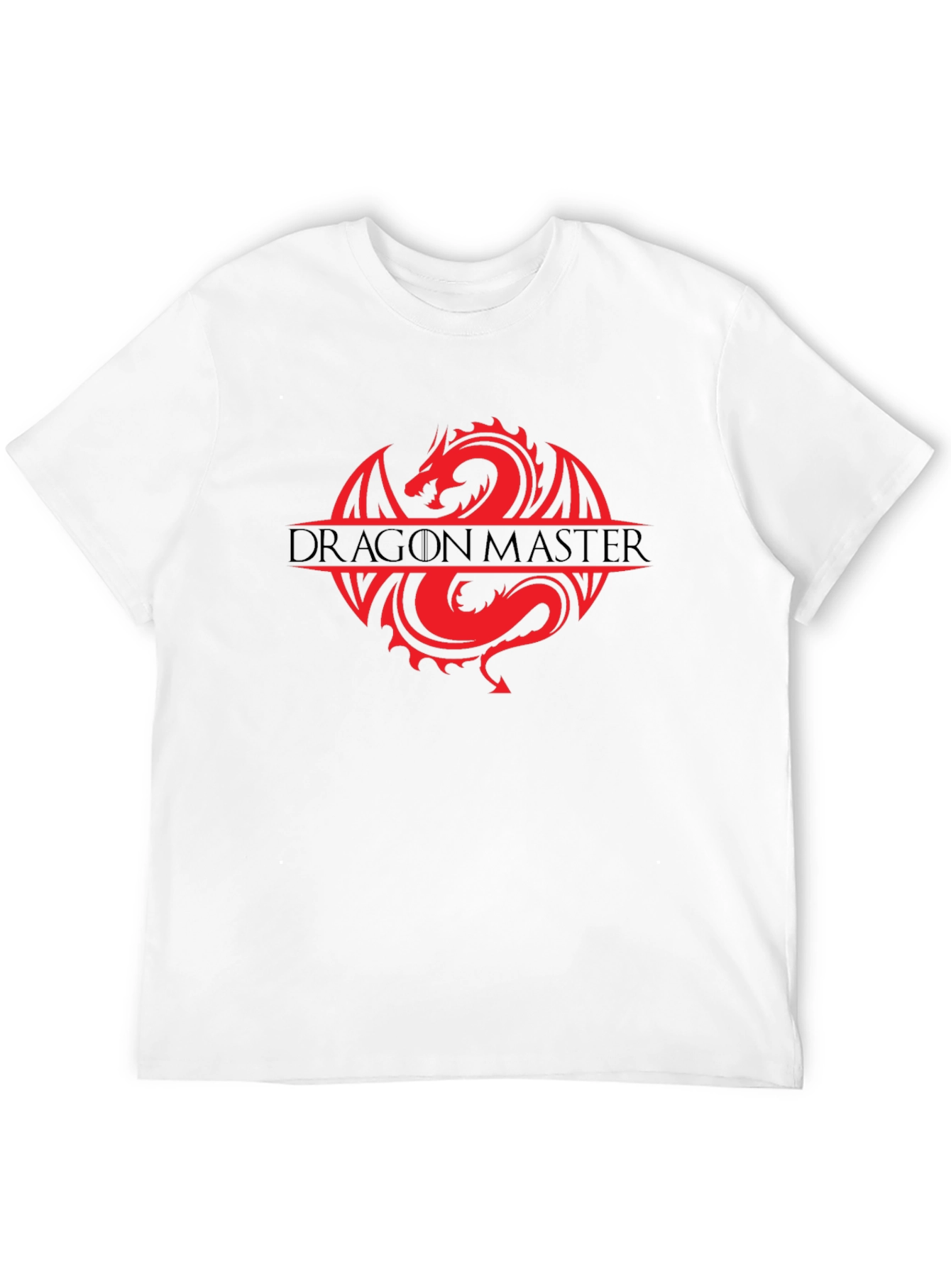 Dragon Master Graphic Tee - Black Cotton T-Shirt