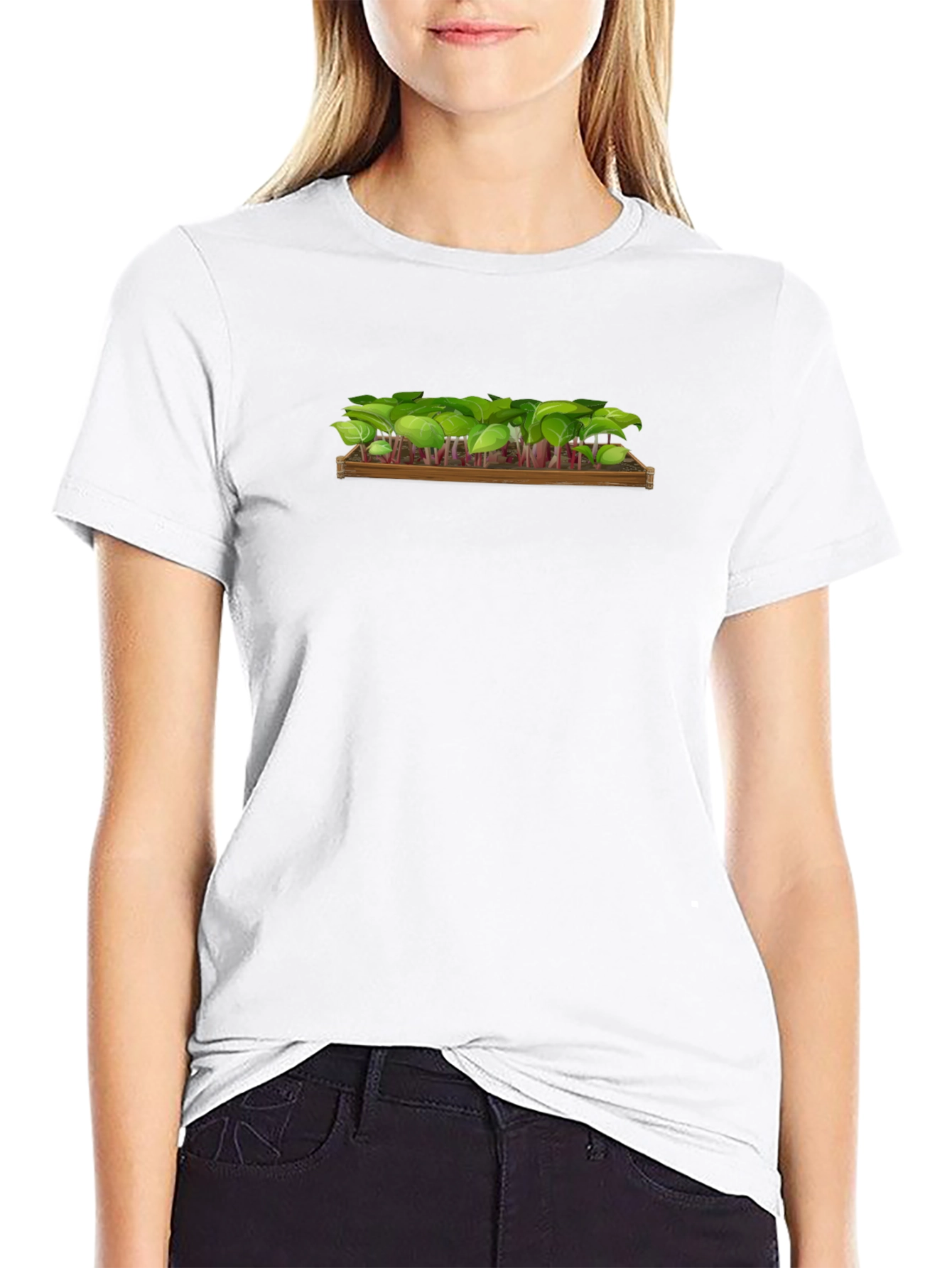 Radish Sprout Black T-Shirt - Fresh Produce Style