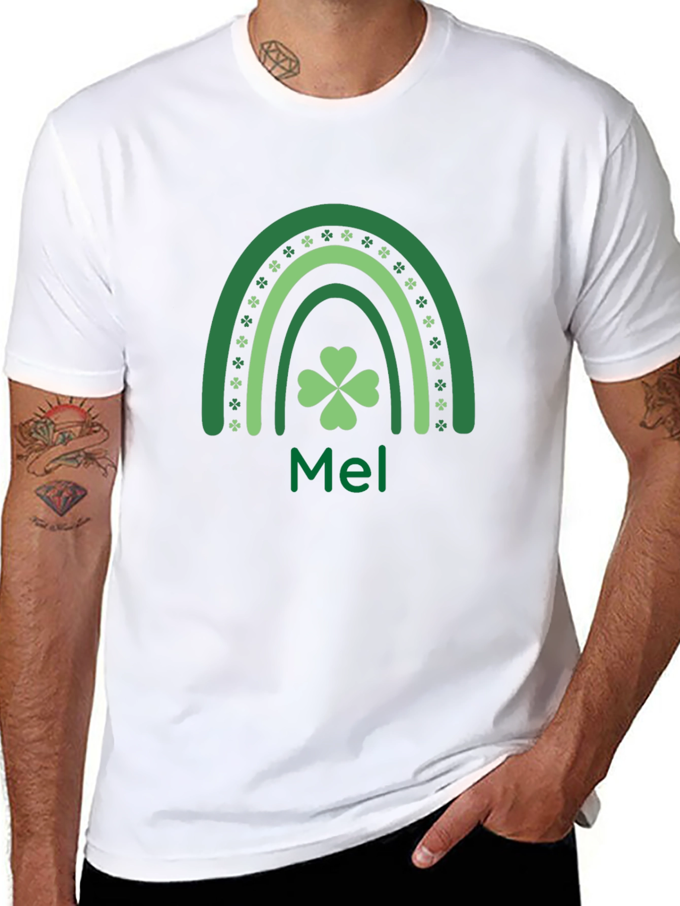 St. Patricks Day Mel Rainbow T-Shirt