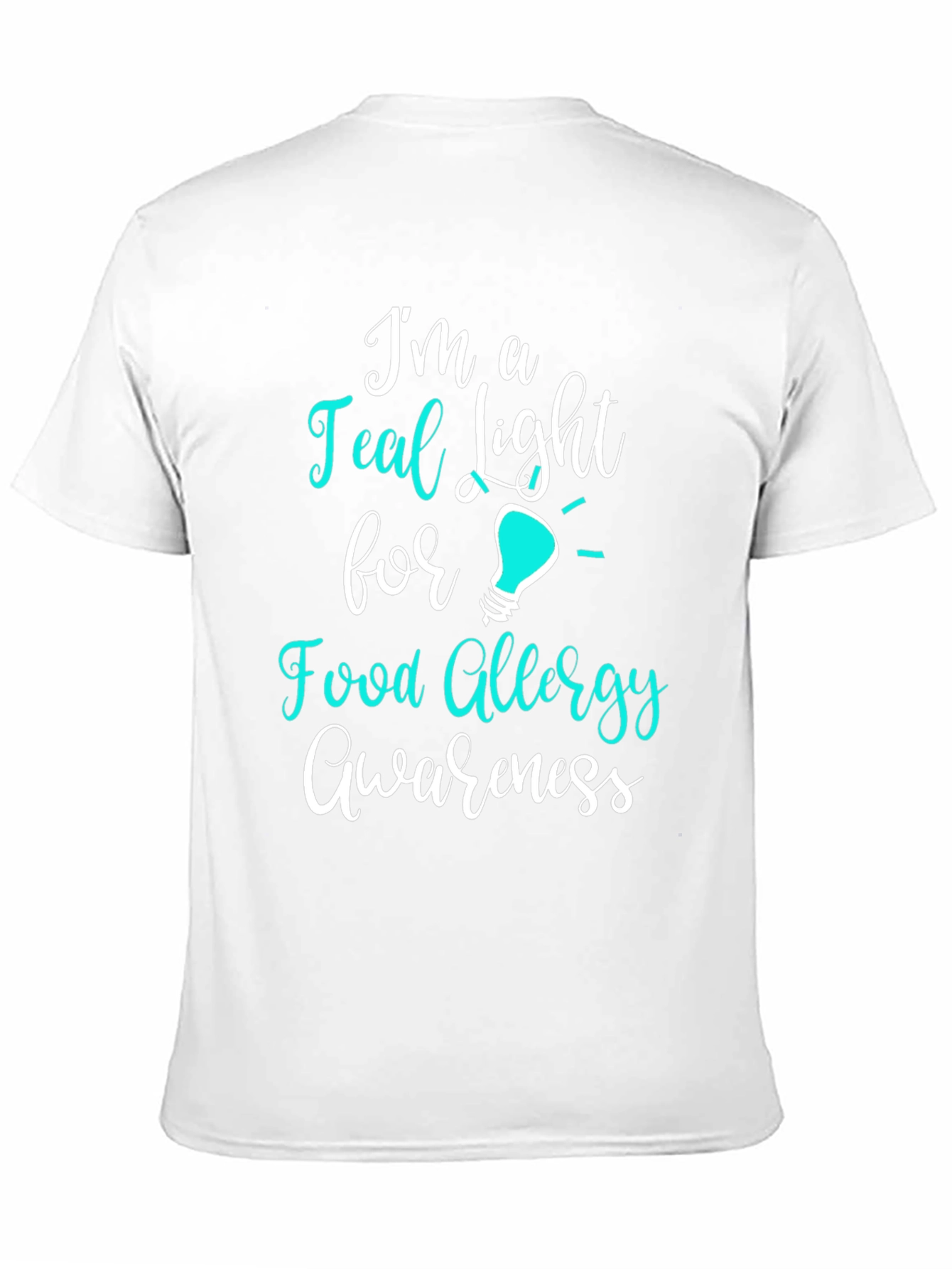 Teal Light Food Allergy Awareness T-Shirt