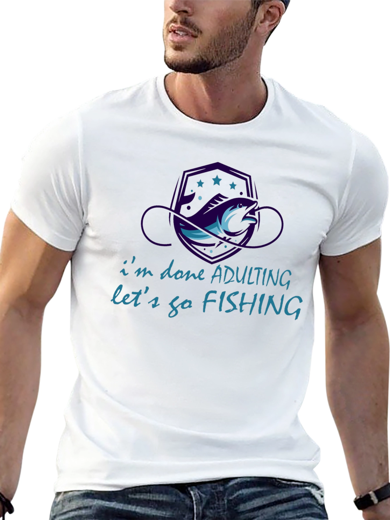 Funny Fishing T-Shirt - Im Done Adulting