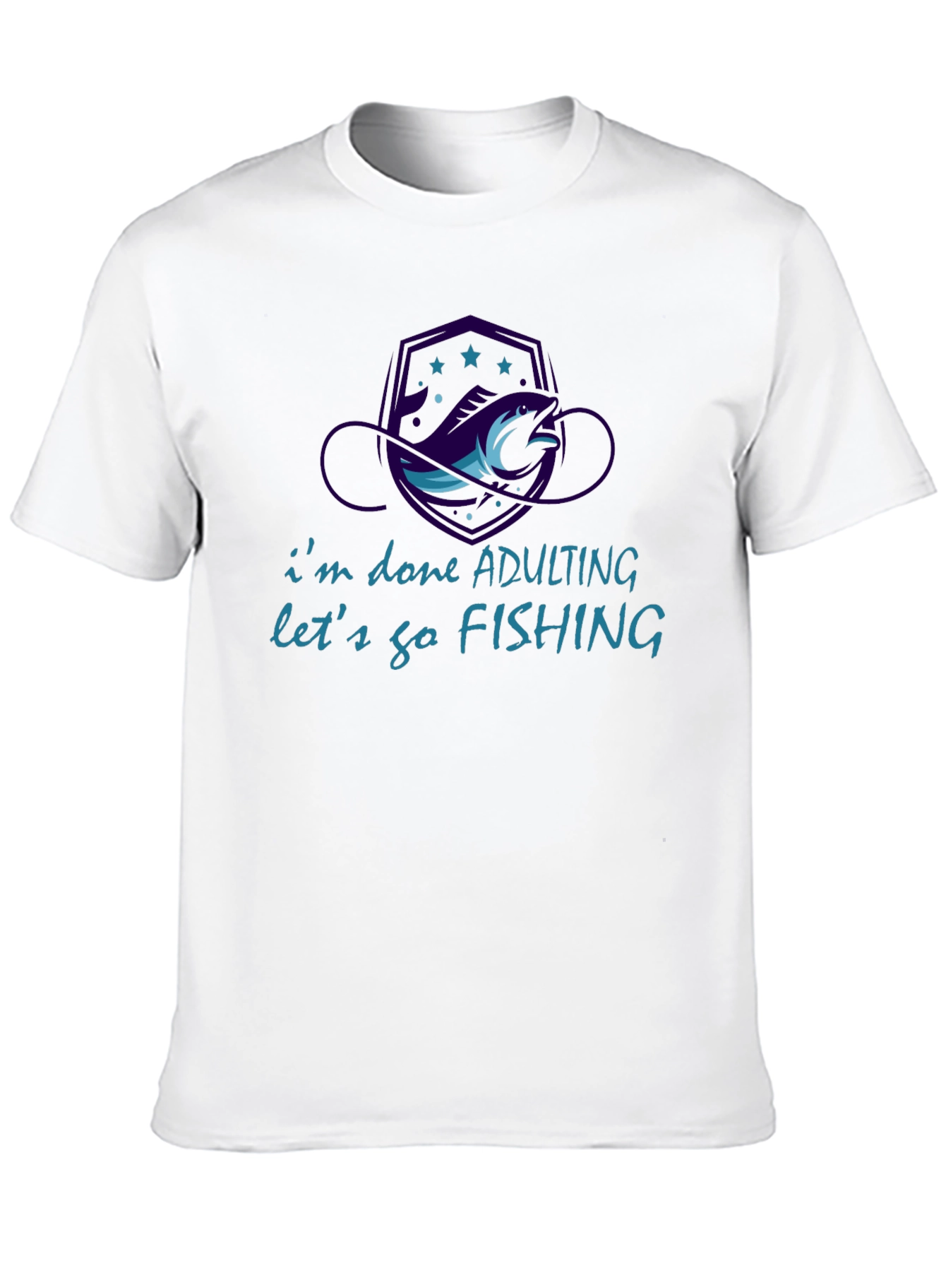 Funny Fishing T-Shirt - Im Done Adulting
