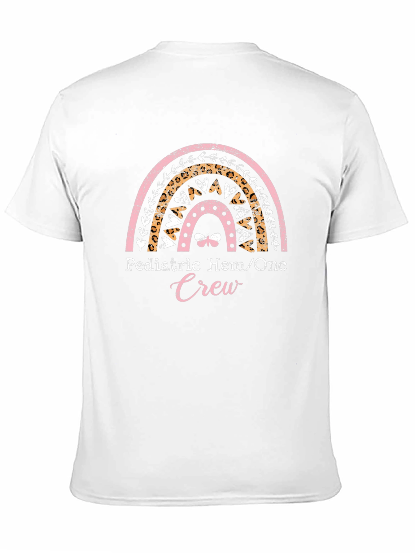 Pediatric Hem/Onc Crew T-Shirt - Rainbow Design