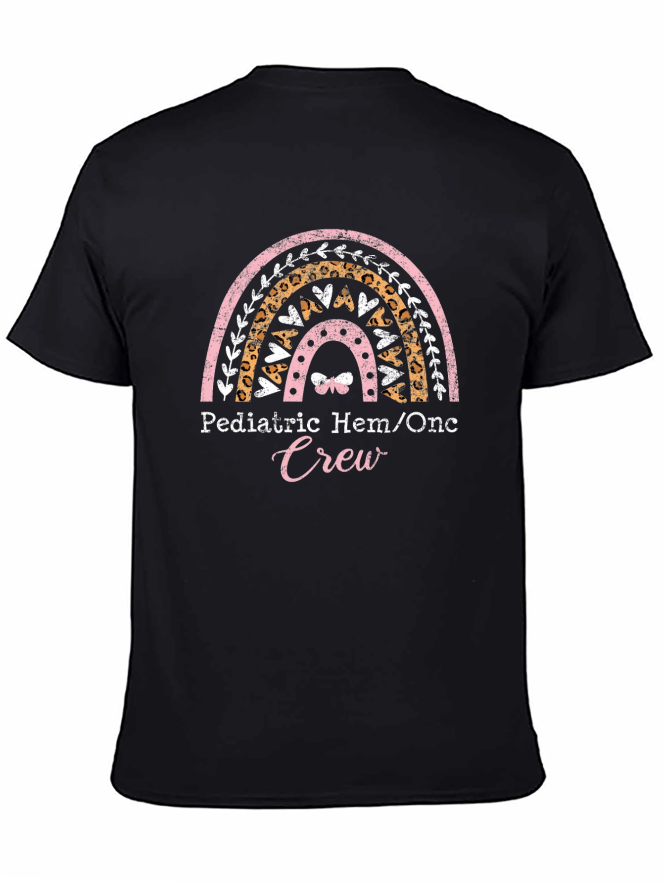 Pediatric Hem/Onc Crew T-Shirt - Rainbow Design