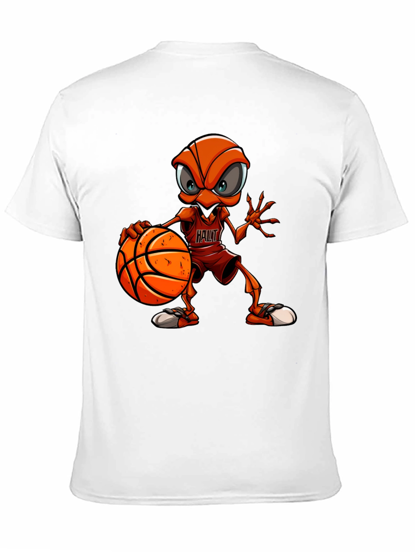 Basketball Ant Graphic Tee - Unique Cartoon Design