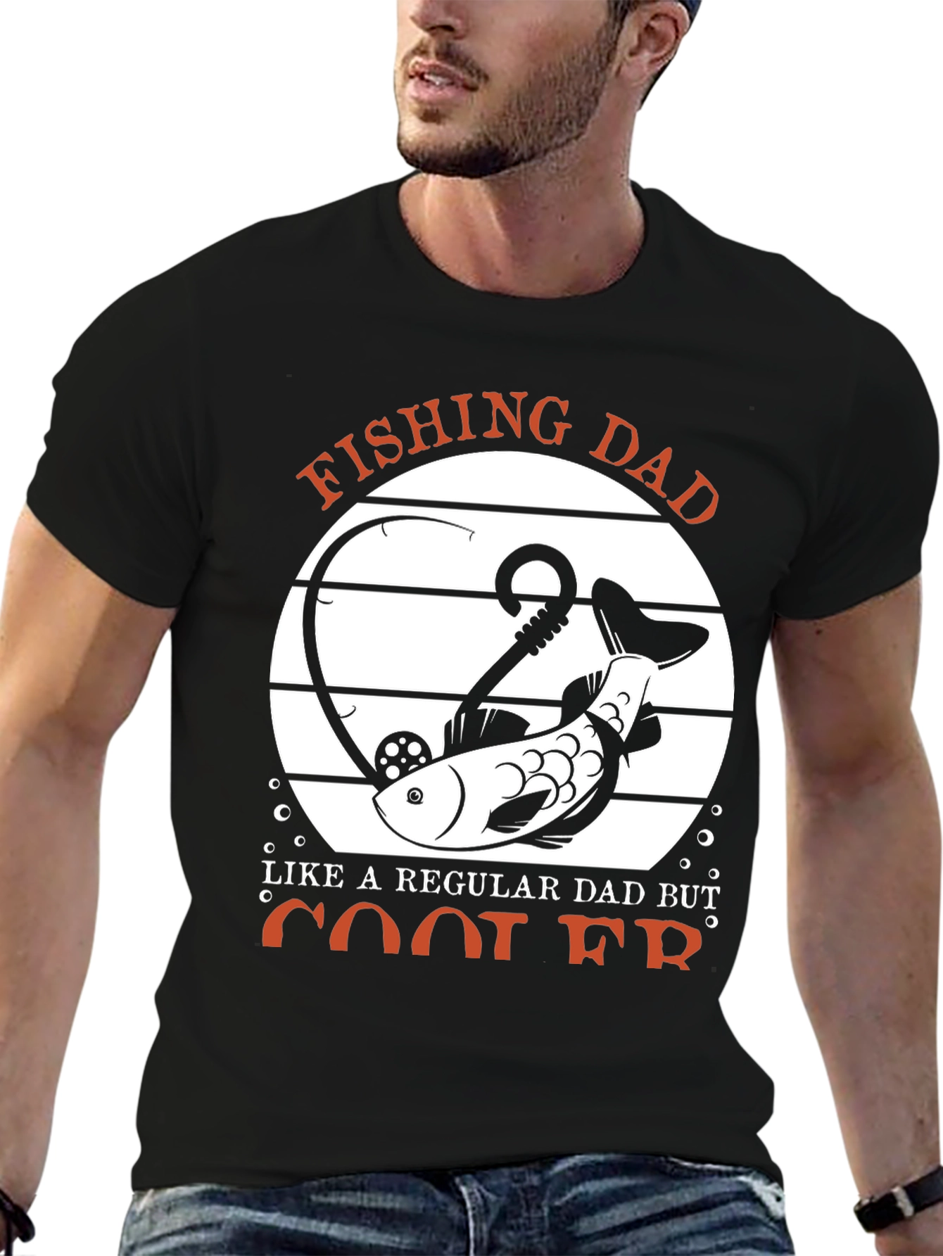 Fishing Dad T-Shirt - Cool Dad Graphic Tee