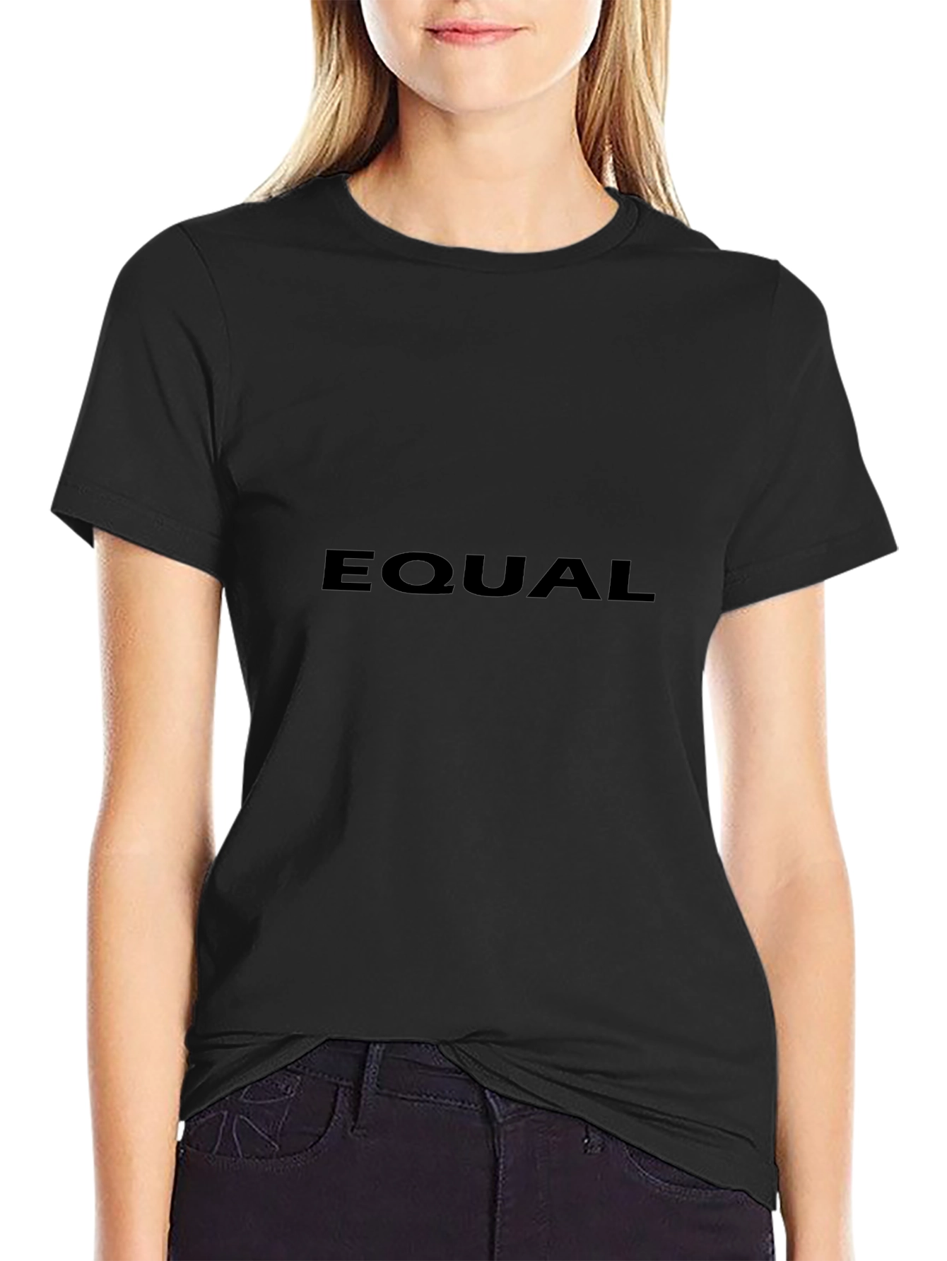 Equal Black Graphic T-Shirt